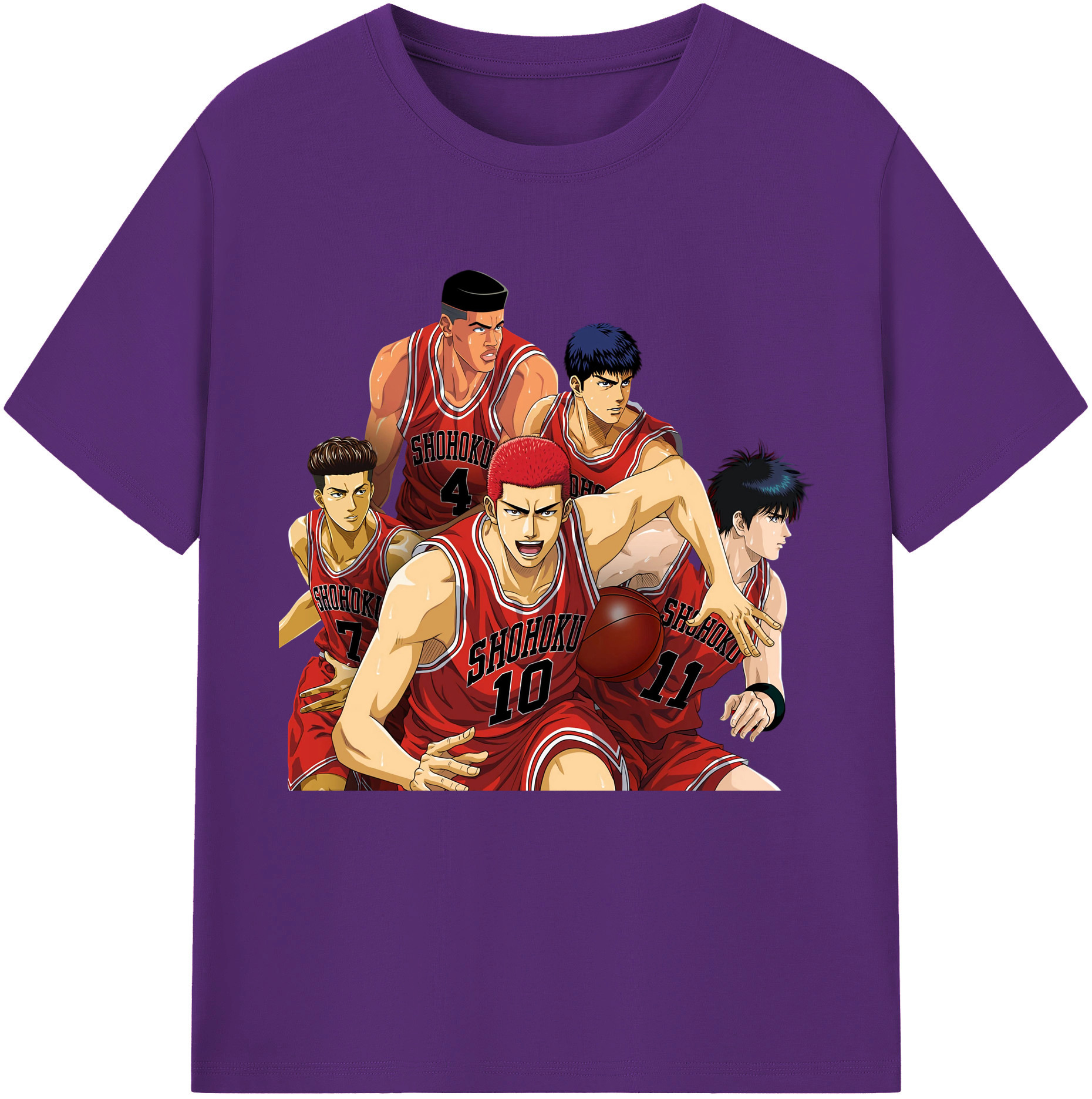 （画像用） SLAM DUNK／スラムダンク 綿100％半袖Tシャツ（フロントプリント）