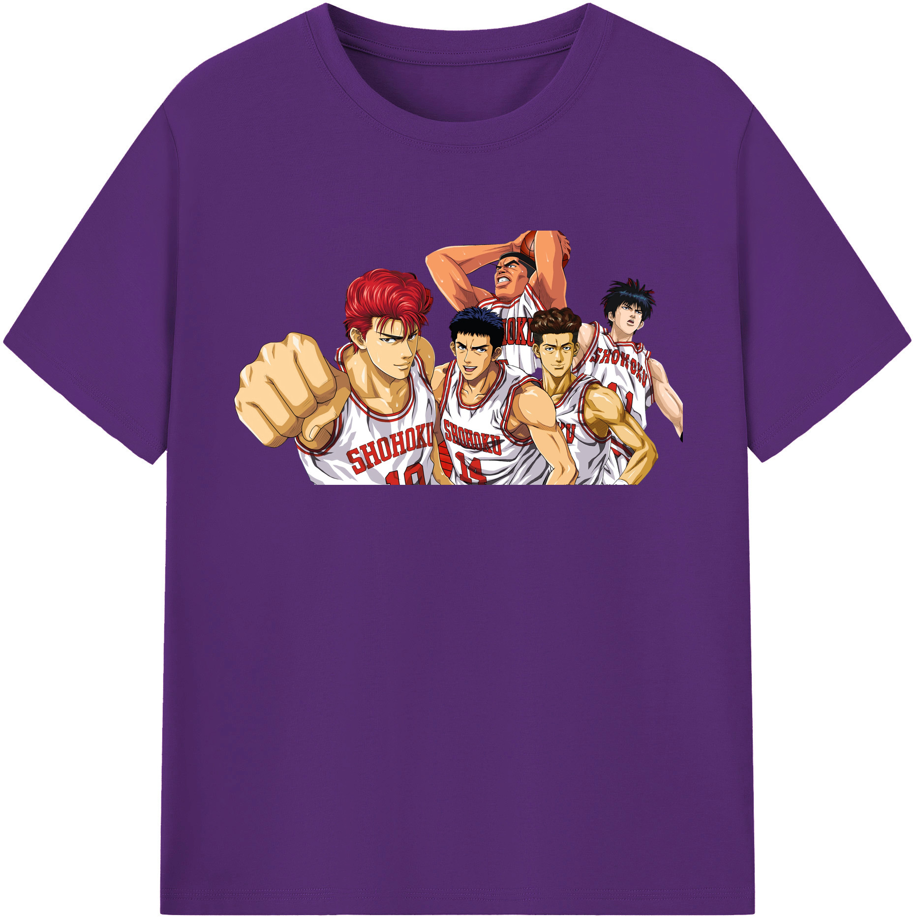 （画像用） SLAM DUNK／スラムダンク 綿100％半袖Tシャツ（フロントプリント）