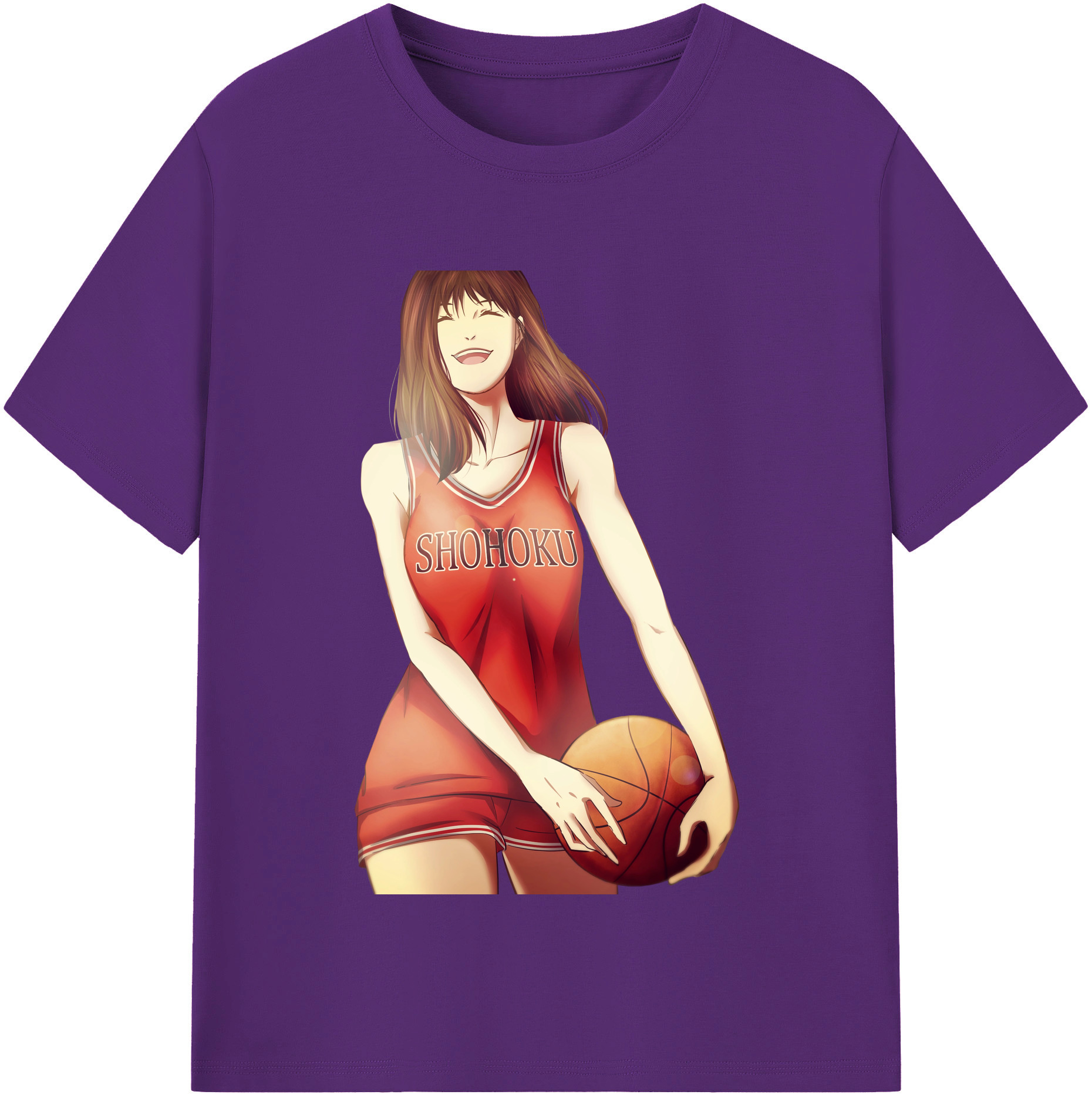SLAM DUNK／スラムダンク 綿100％半袖Tシャツ（フロントプリント）