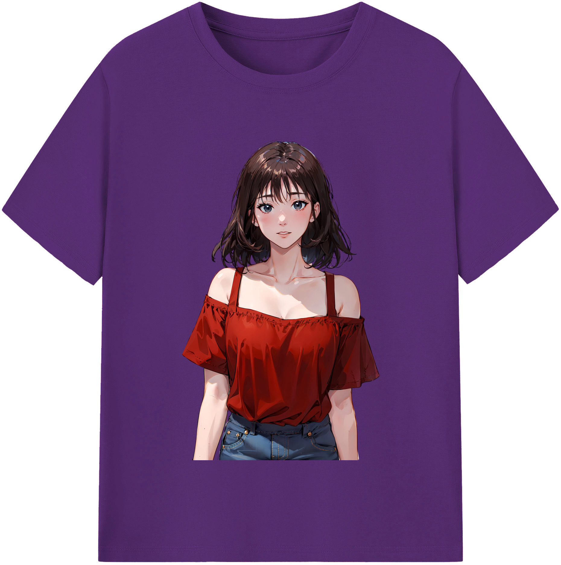 SLAM DUNK／スラムダンク 綿100％半袖Tシャツ（フロントプリント）