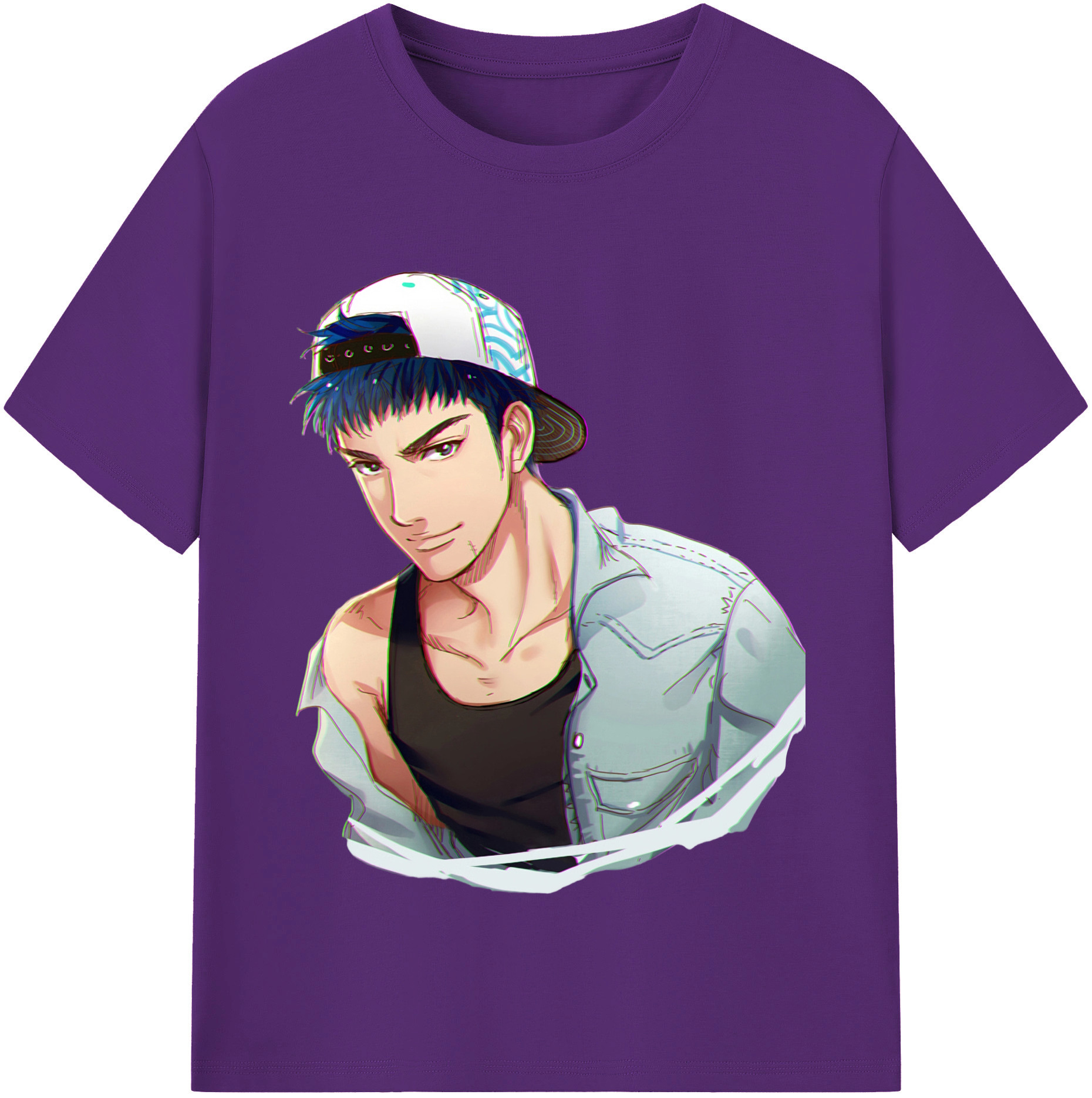 SLAM DUNK／スラムダンク 綿100％半袖Tシャツ（フロントプリント）