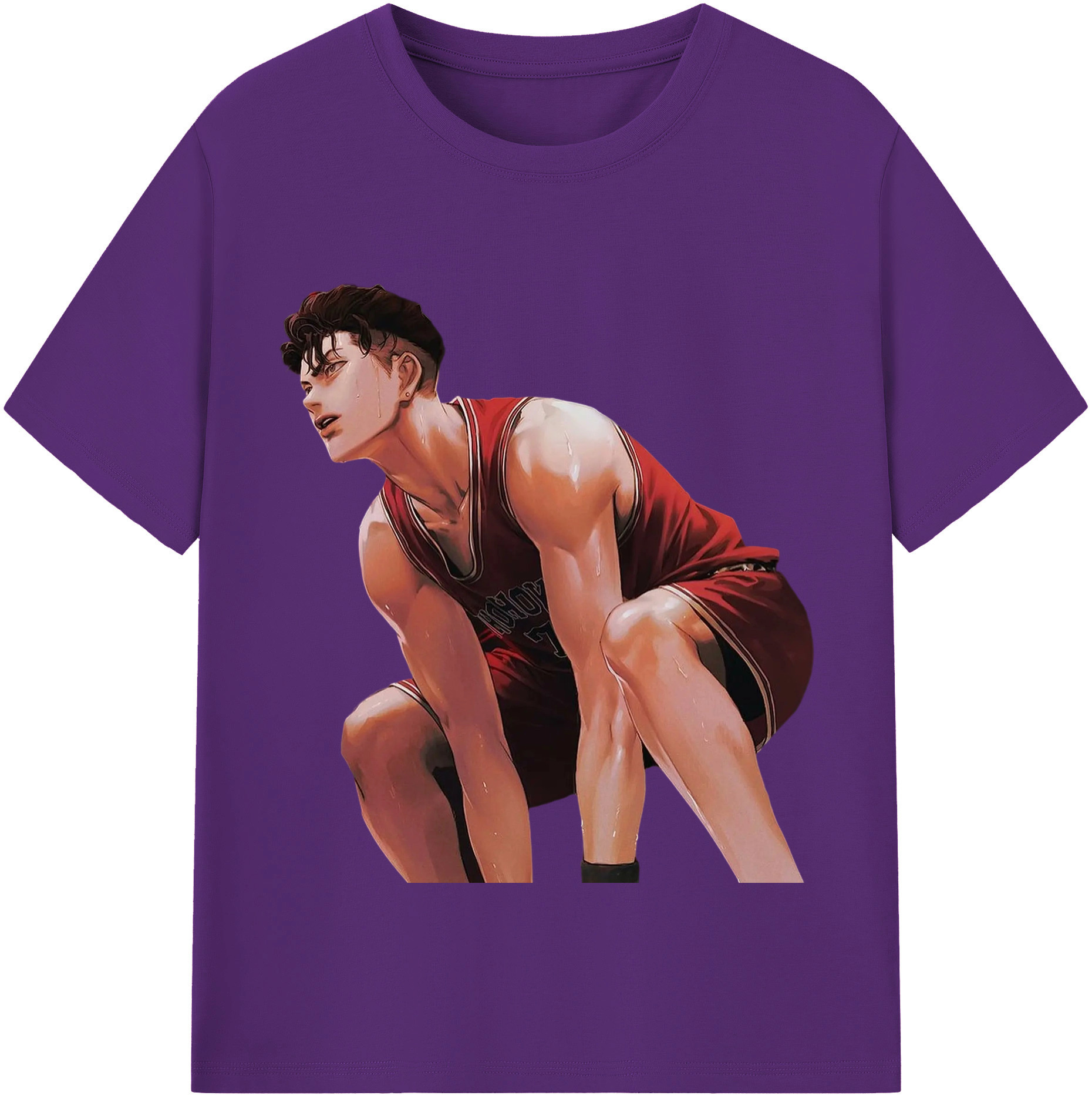 SLAM DUNK／スラムダンク 綿100％半袖Tシャツ（フロントプリント）