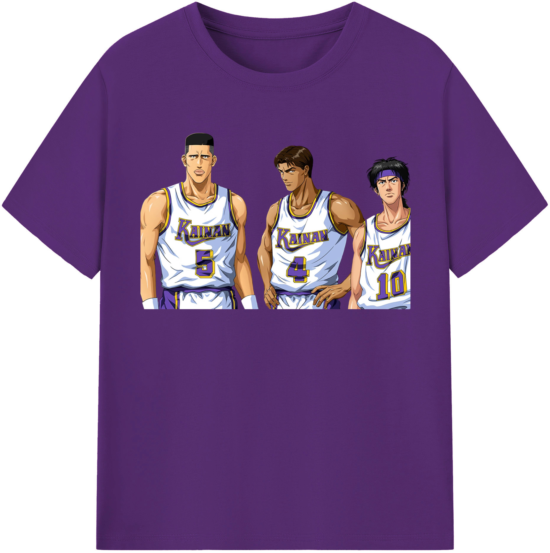 SLAM DUNK／スラムダンク 綿100％半袖Tシャツ（フロントプリント）