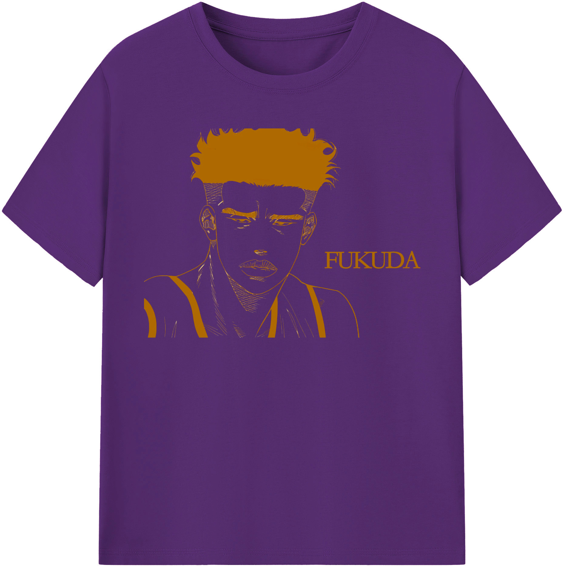 SLAM DUNK／スラムダンク 綿100％半袖Tシャツ（フロントプリント）