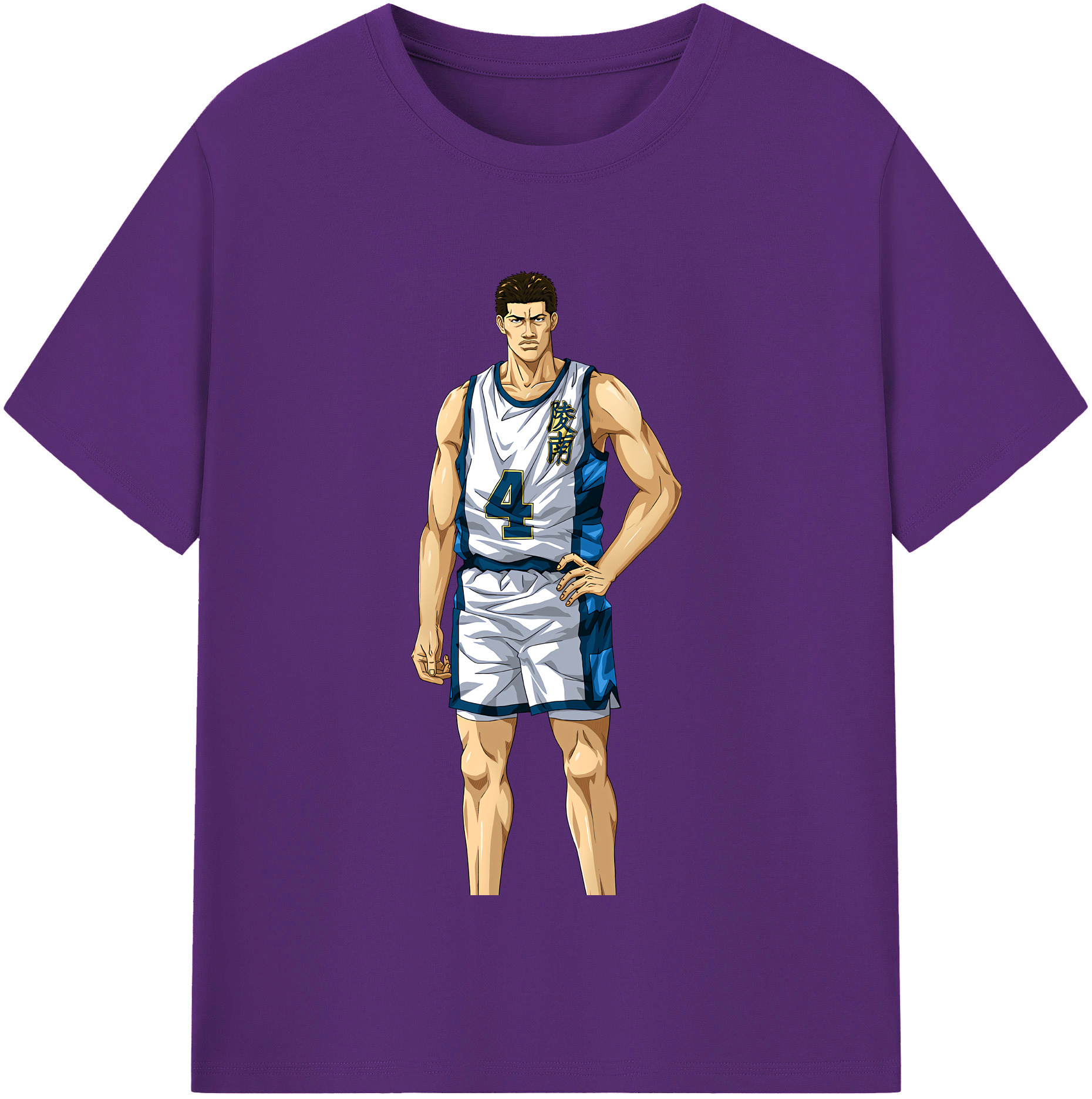 SLAM DUNK／スラムダンク 綿100％半袖Tシャツ（フロントプリント）