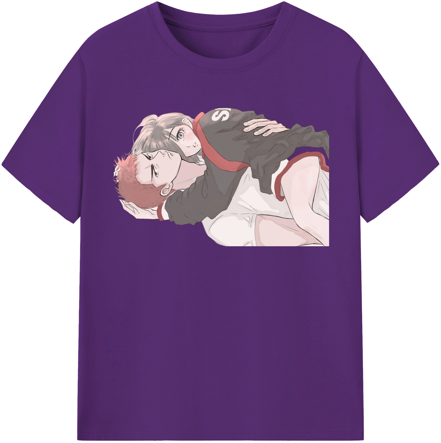 SLAM DUNK／スラムダンク 綿100％半袖Tシャツ（フロントプリント）