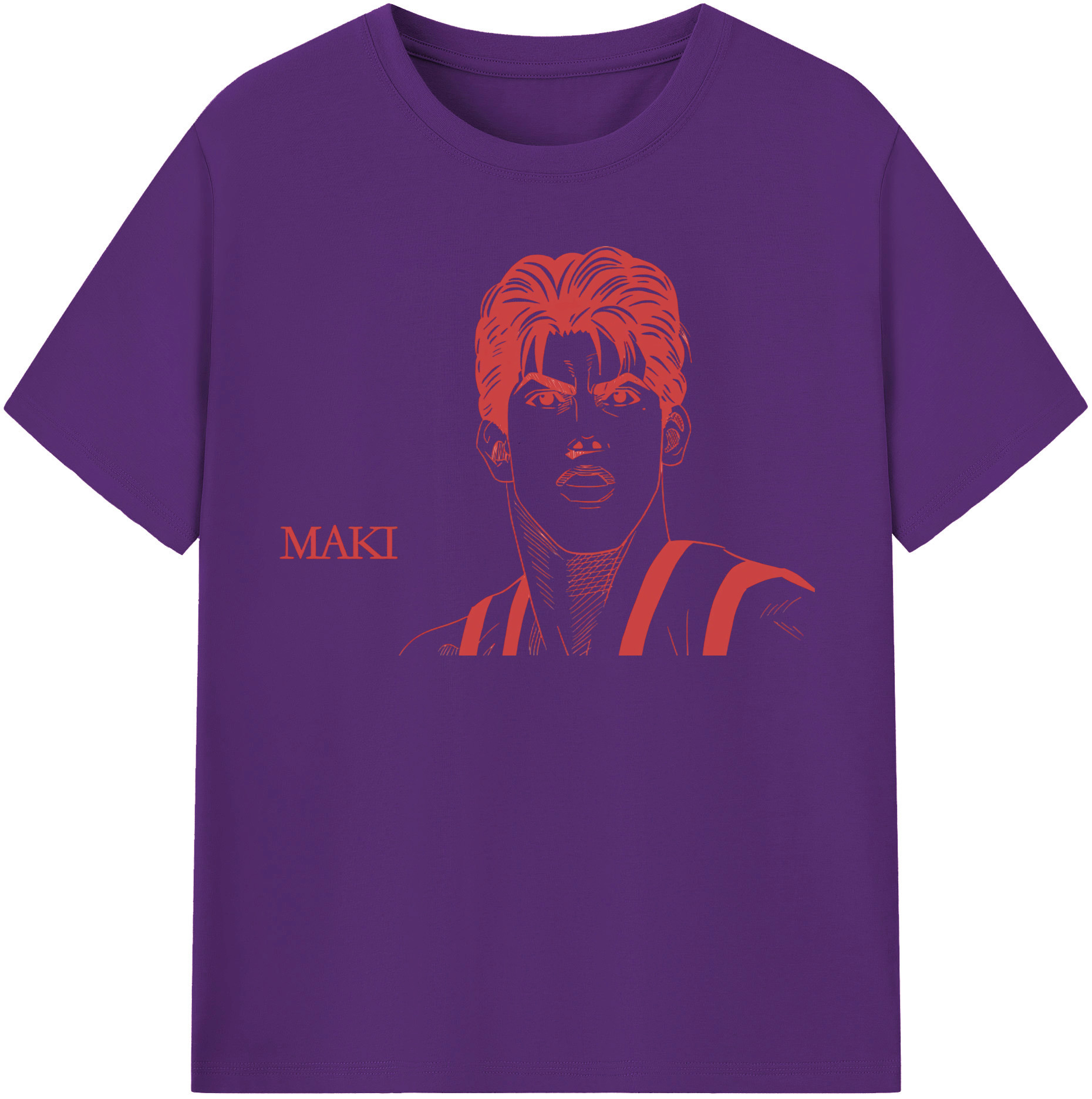 SLAM DUNK／スラムダンク 綿100％半袖Tシャツ（フロントプリント）