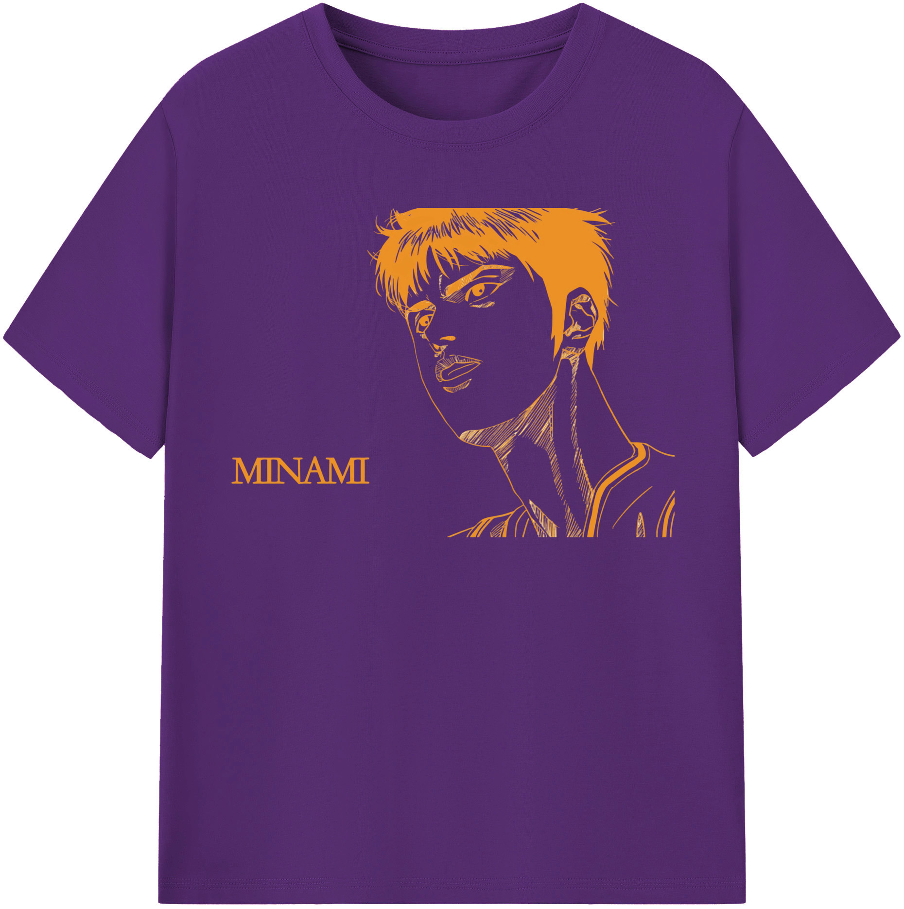 SLAM DUNK／スラムダンク 綿100％半袖Tシャツ（フロントプリント）