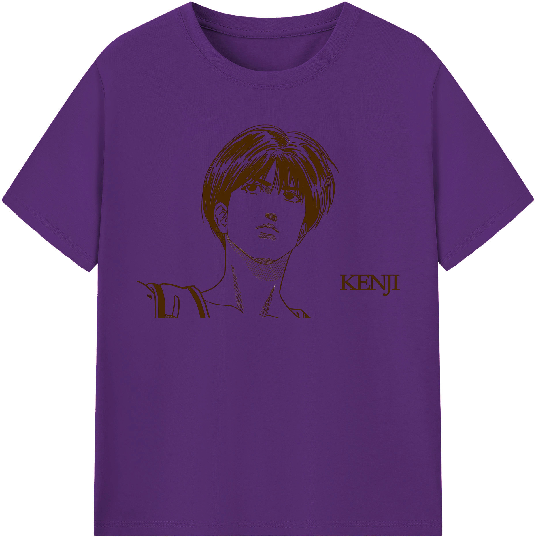 SLAM DUNK／スラムダンク 綿100％半袖Tシャツ（フロントプリント）
