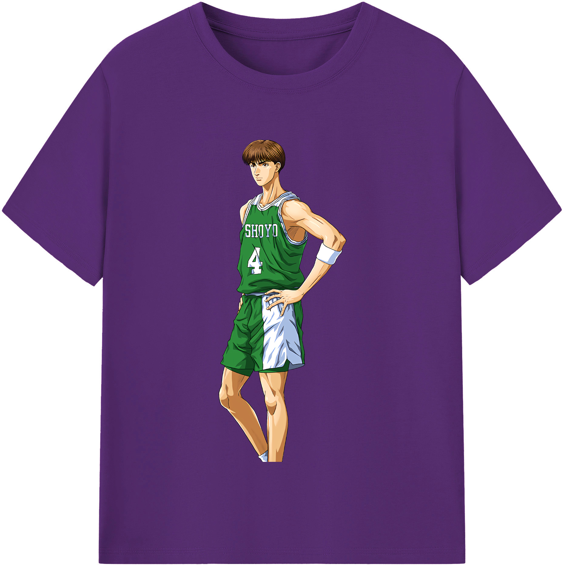 SLAM DUNK／スラムダンク 綿100％半袖Tシャツ（フロントプリント）