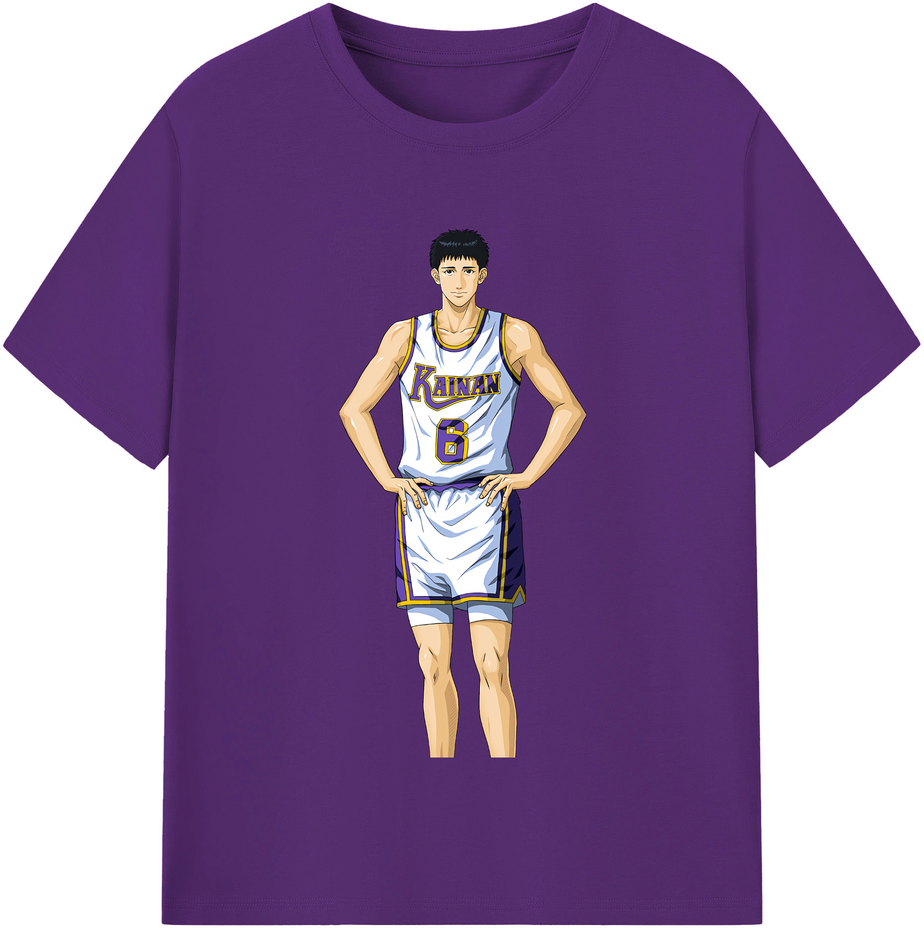 SLAM DUNK／スラムダンク 綿100％半袖Tシャツ（フロントプリント）