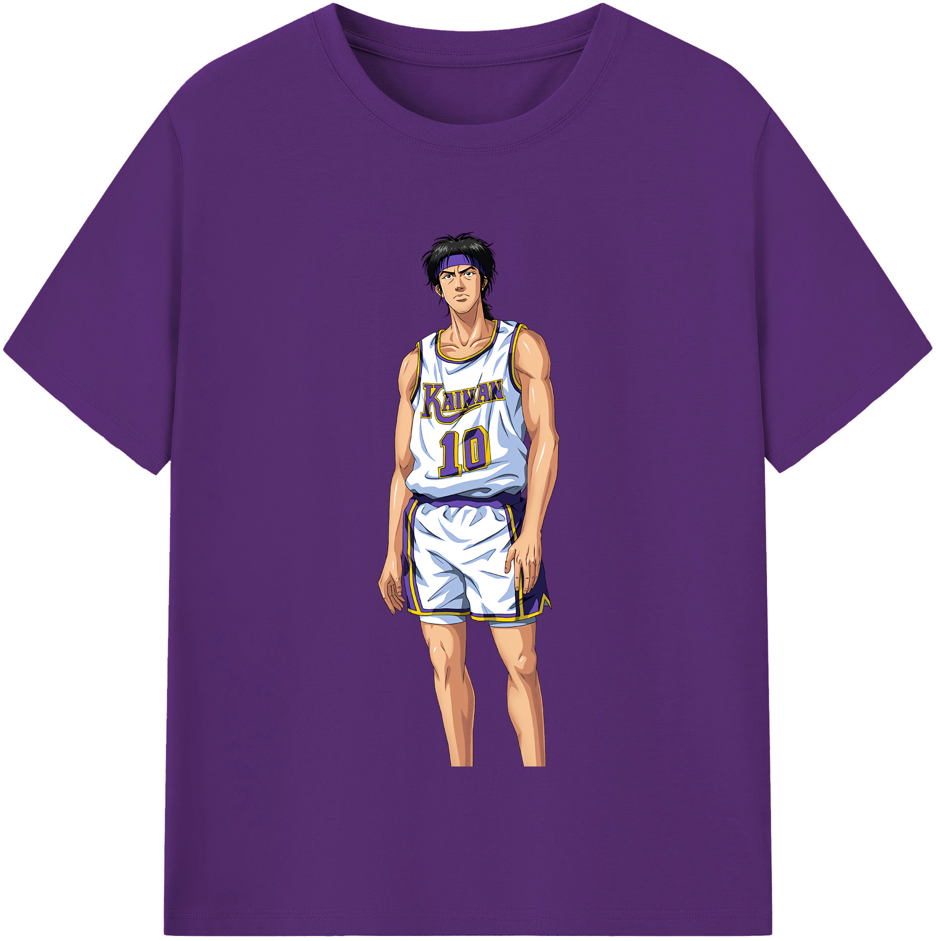 SLAM DUNK／スラムダンク 綿100％半袖Tシャツ（フロントプリント）