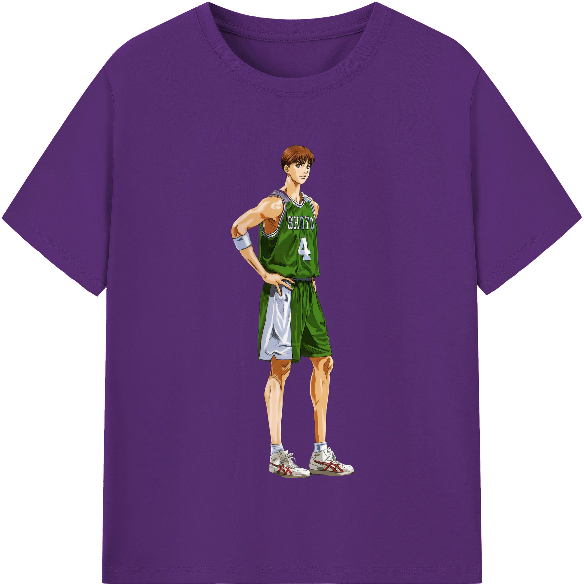 SLAM DUNK／スラムダンク 綿100％半袖Tシャツ（フロントプリント）