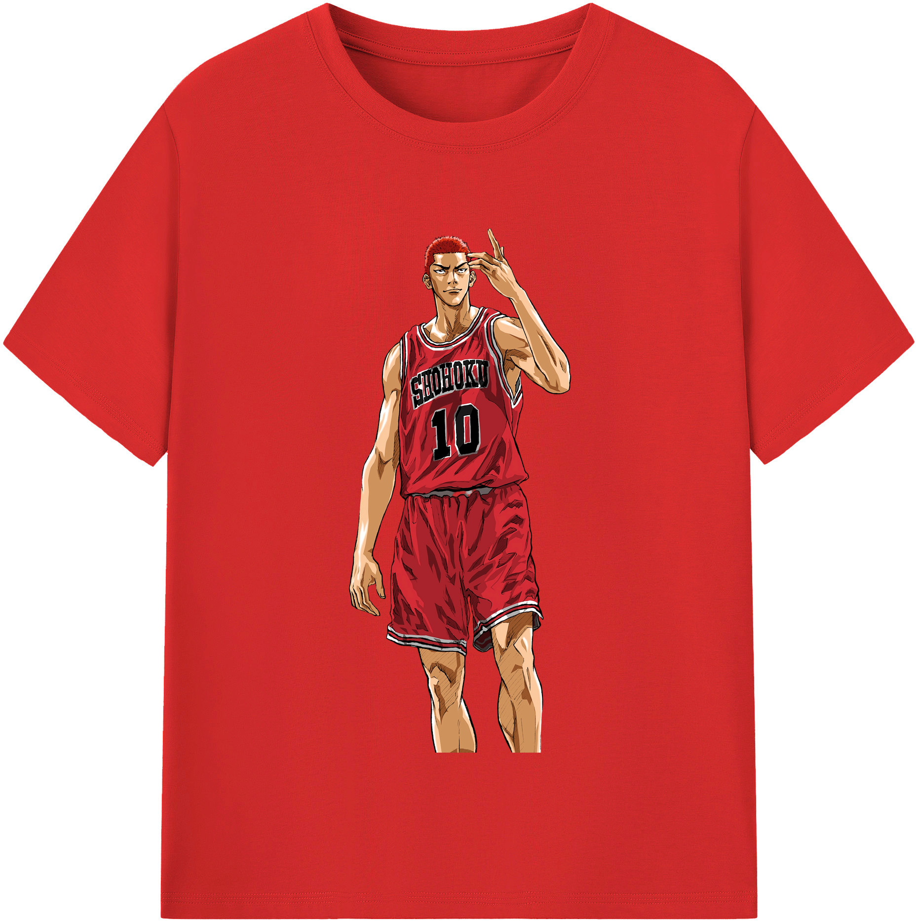 SLAM DUNK／スラムダンク 綿100％半袖Tシャツ（フロントプリント）