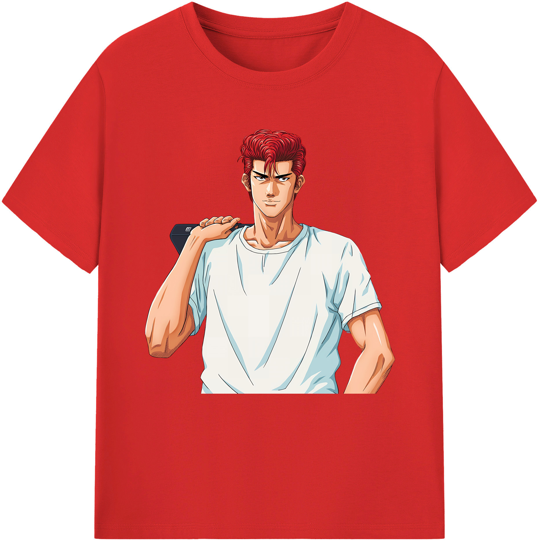 SLAM DUNK／スラムダンク 綿100％半袖Tシャツ（フロントプリント）