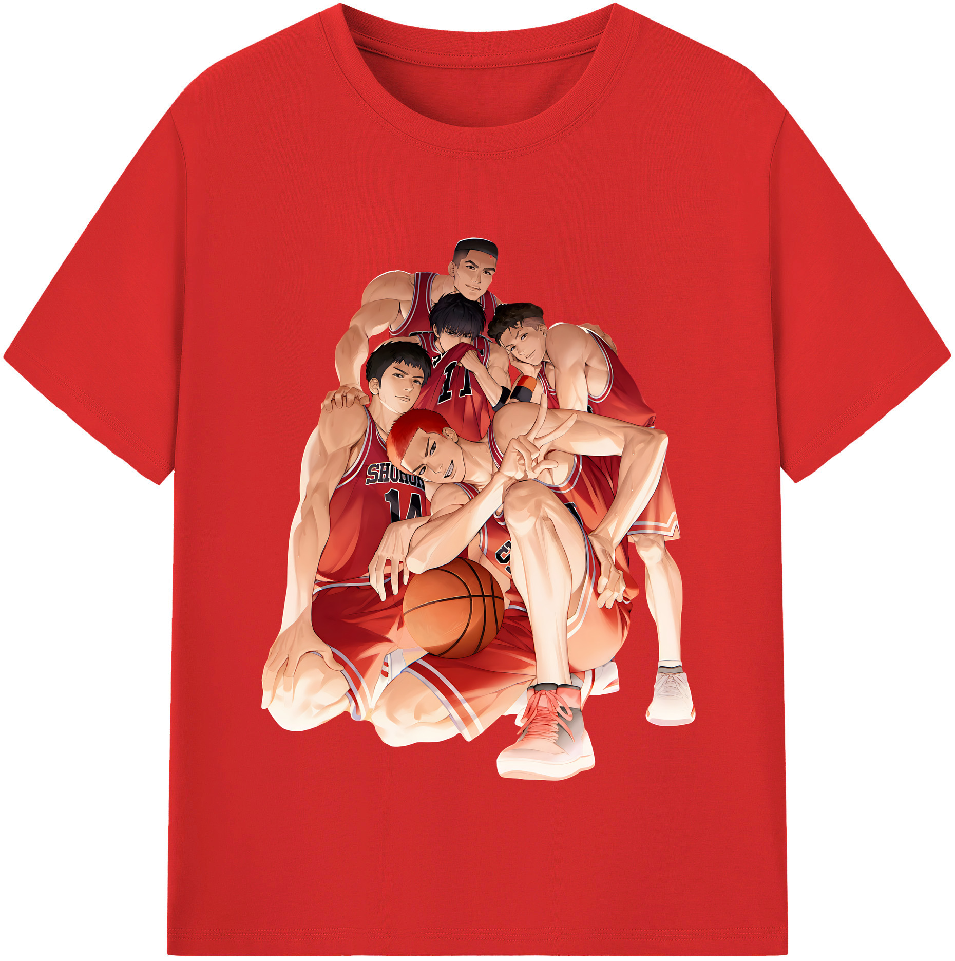 （画像用） SLAM DUNK／スラムダンク 綿100％半袖Tシャツ（フロントプリント）