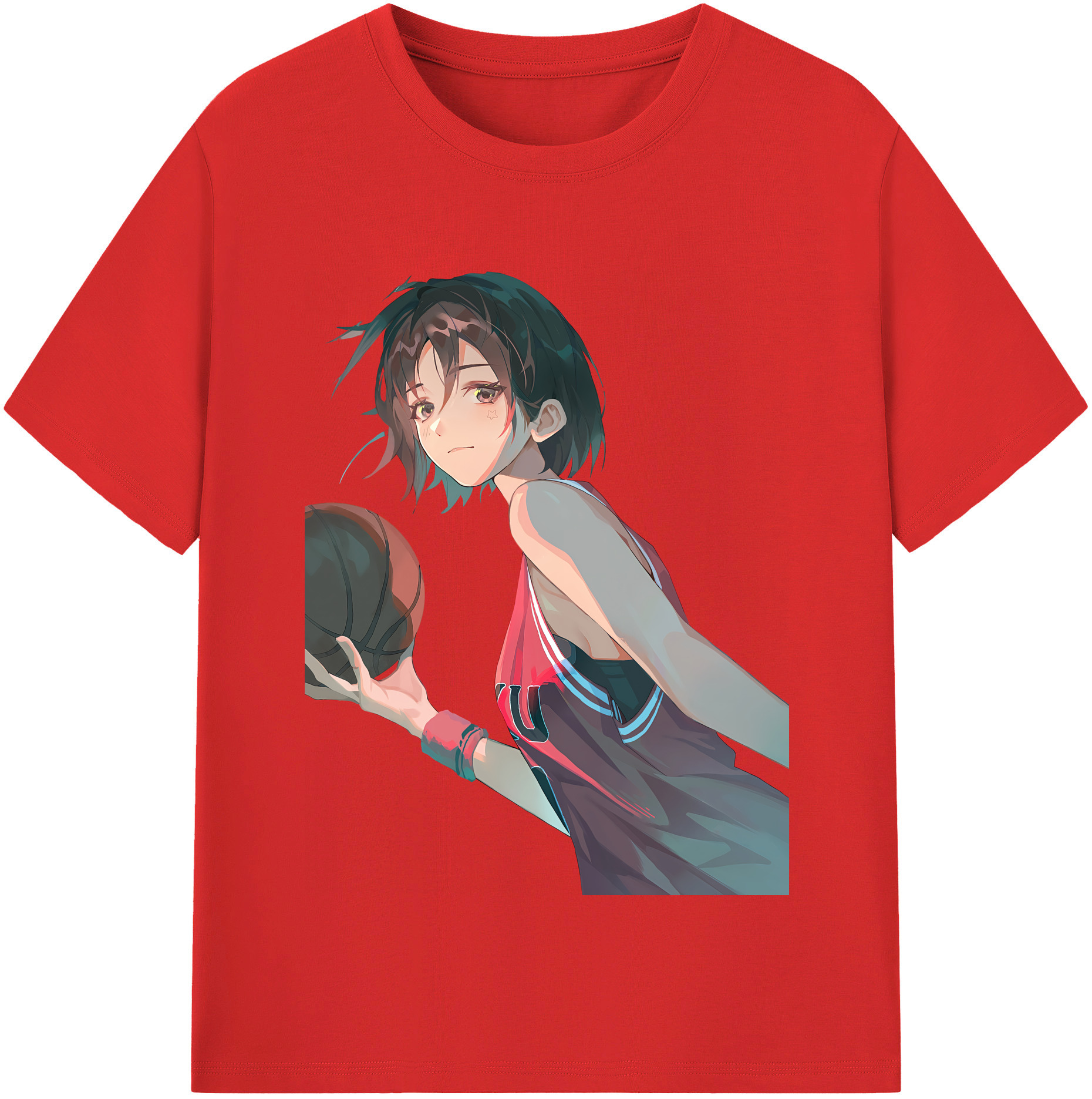 SLAM DUNK／スラムダンク 綿100％半袖Tシャツ（フロントプリント）