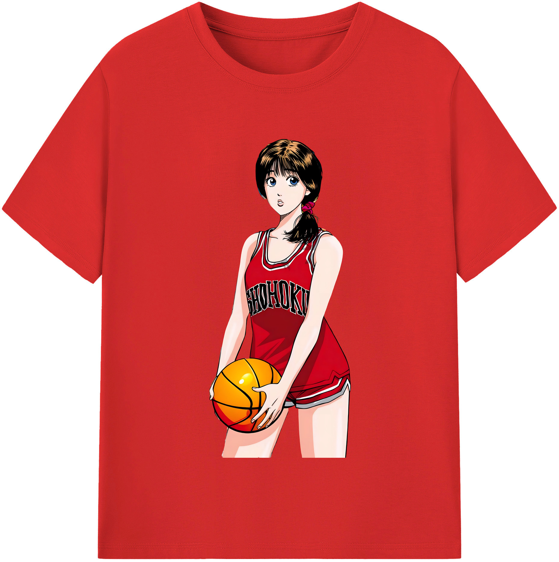 SLAM DUNK／スラムダンク 綿100％半袖Tシャツ（フロントプリント）