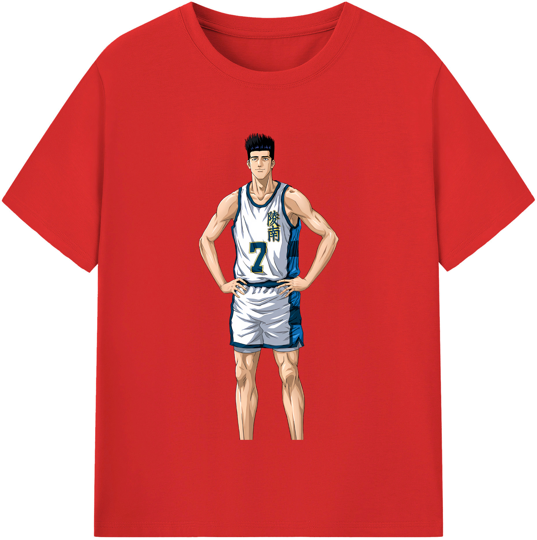 SLAM DUNK／スラムダンク 綿100％半袖Tシャツ（フロントプリント）