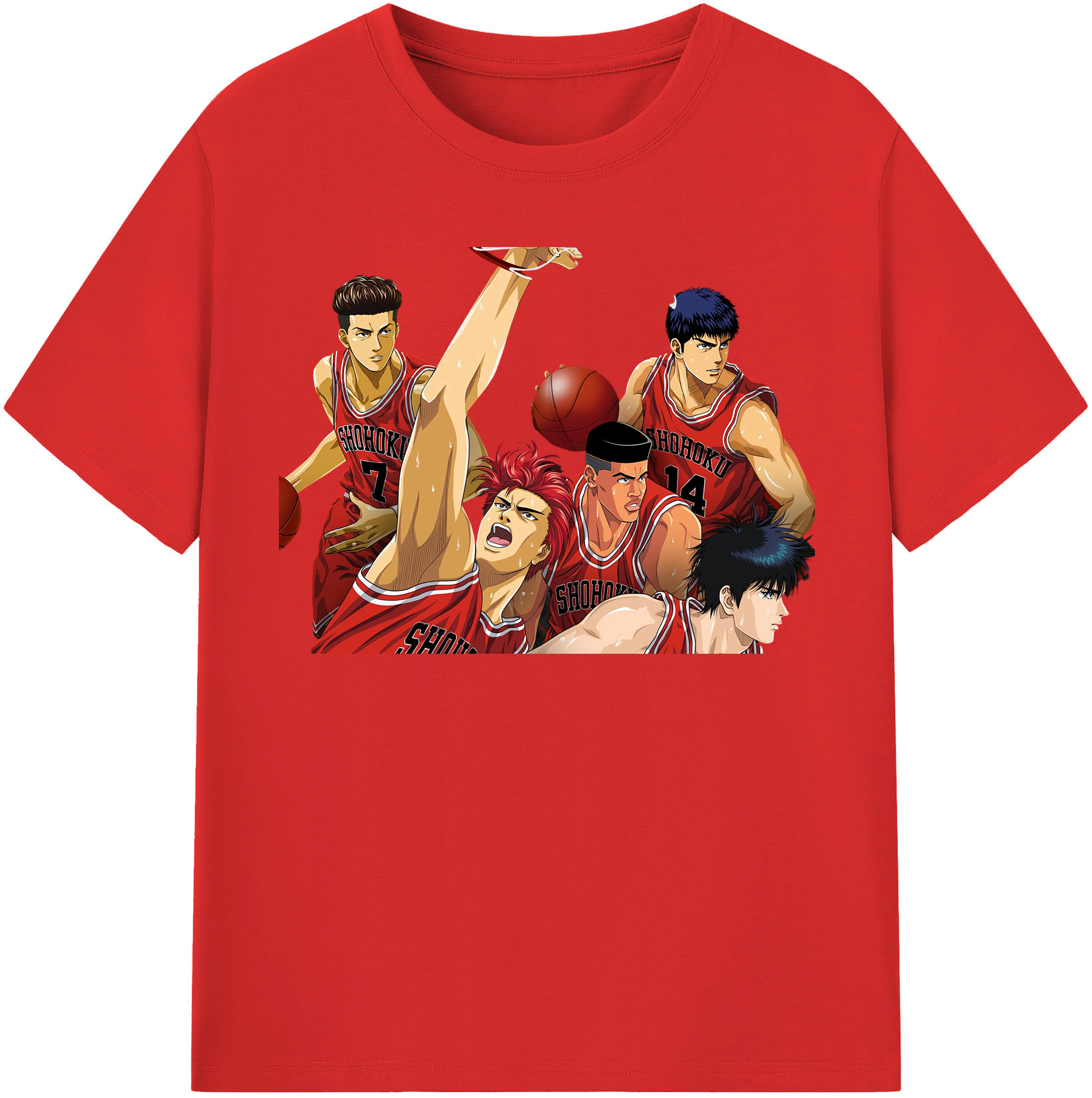 （画像用） SLAM DUNK／スラムダンク 綿100％半袖Tシャツ（フロントプリント）