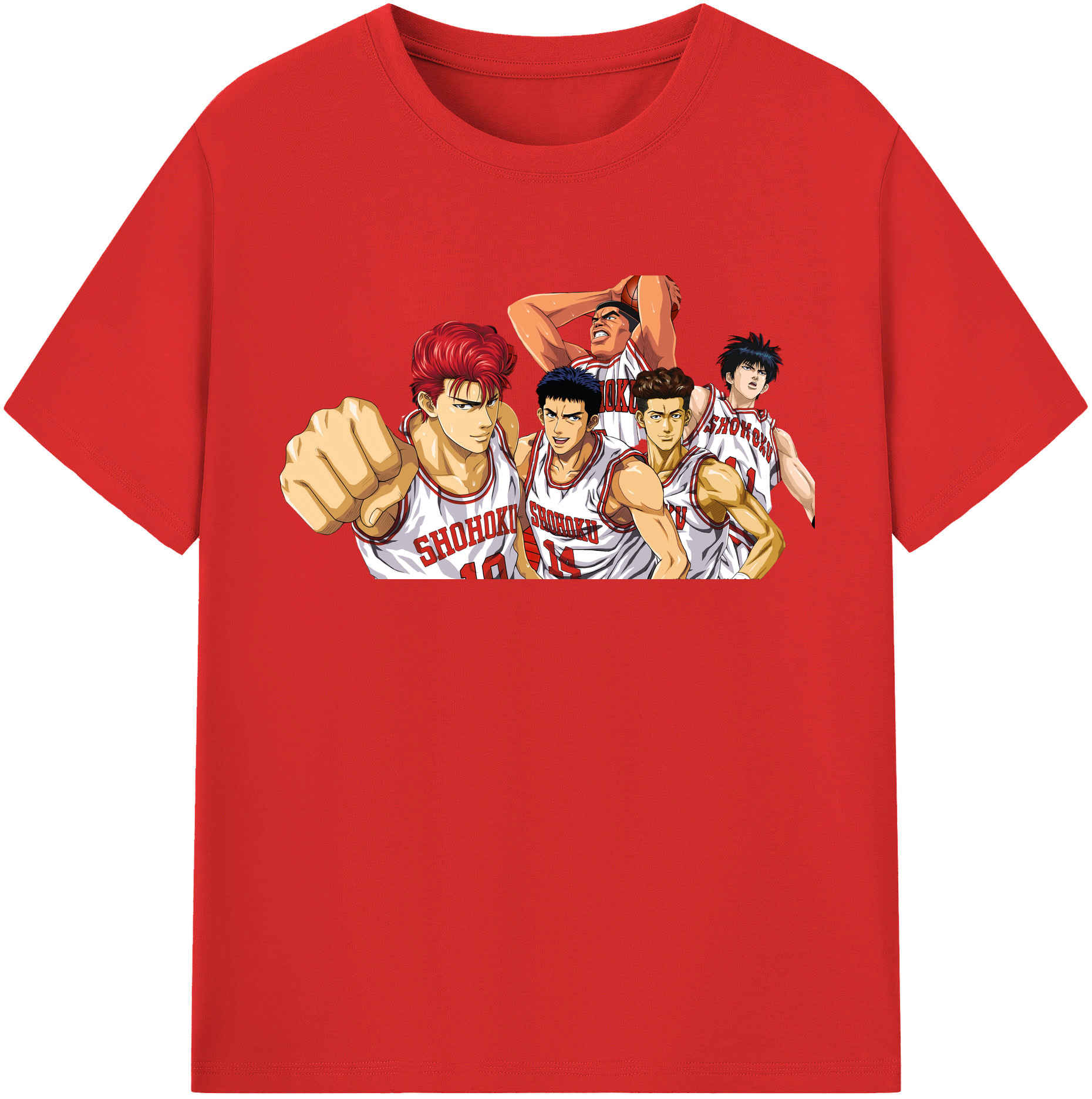 （画像用） SLAM DUNK／スラムダンク 綿100％半袖Tシャツ（フロントプリント）