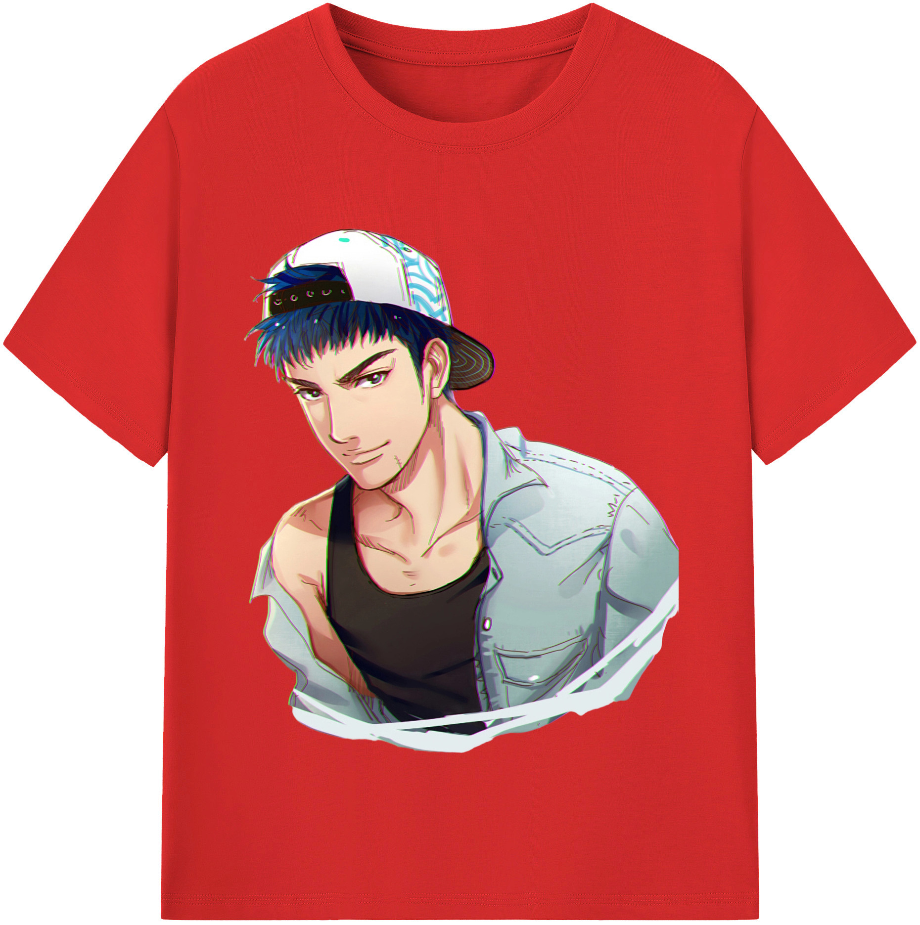 SLAM DUNK／スラムダンク 綿100％半袖Tシャツ（フロントプリント）