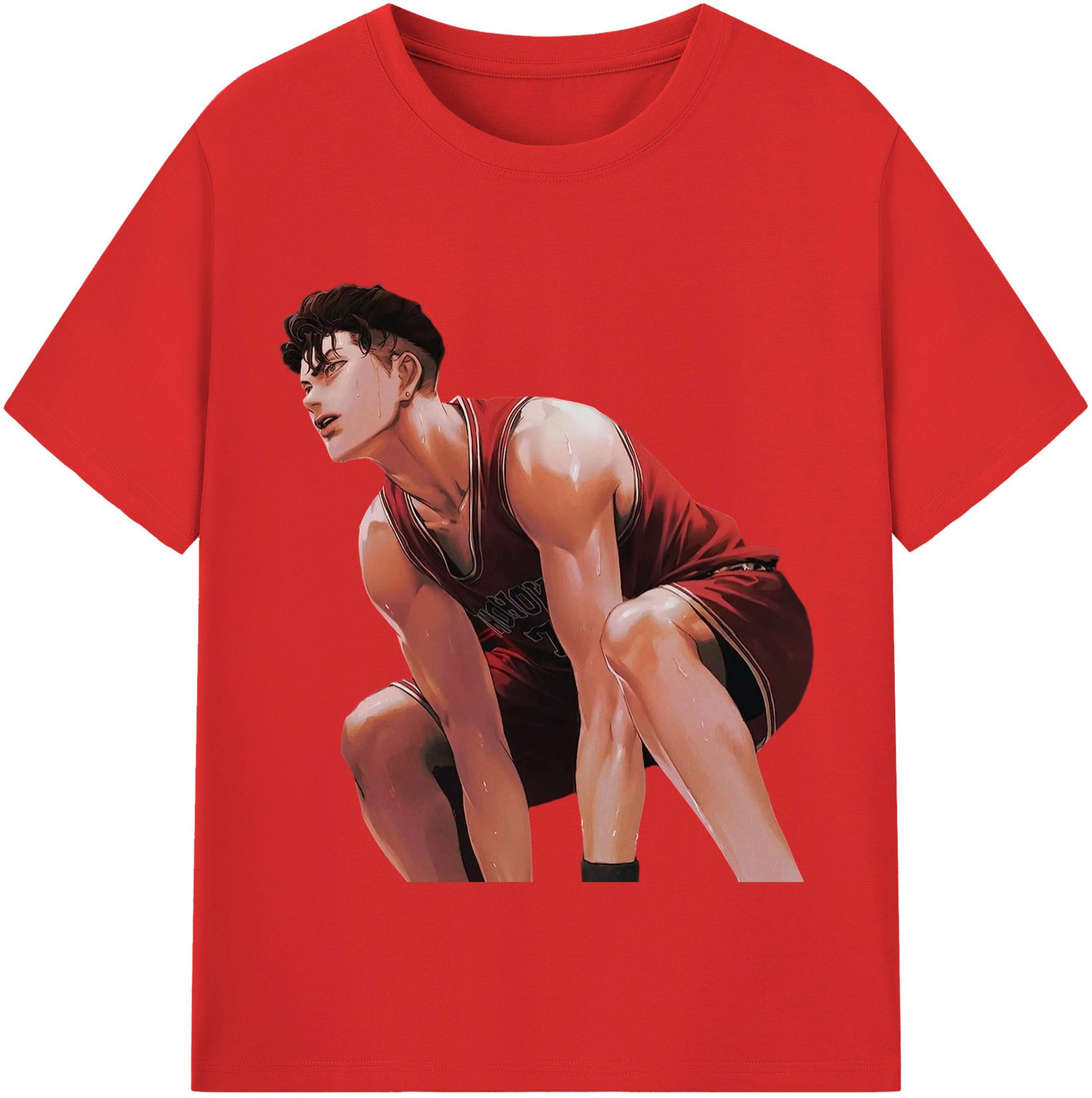 SLAM DUNK／スラムダンク 綿100％半袖Tシャツ（フロントプリント）