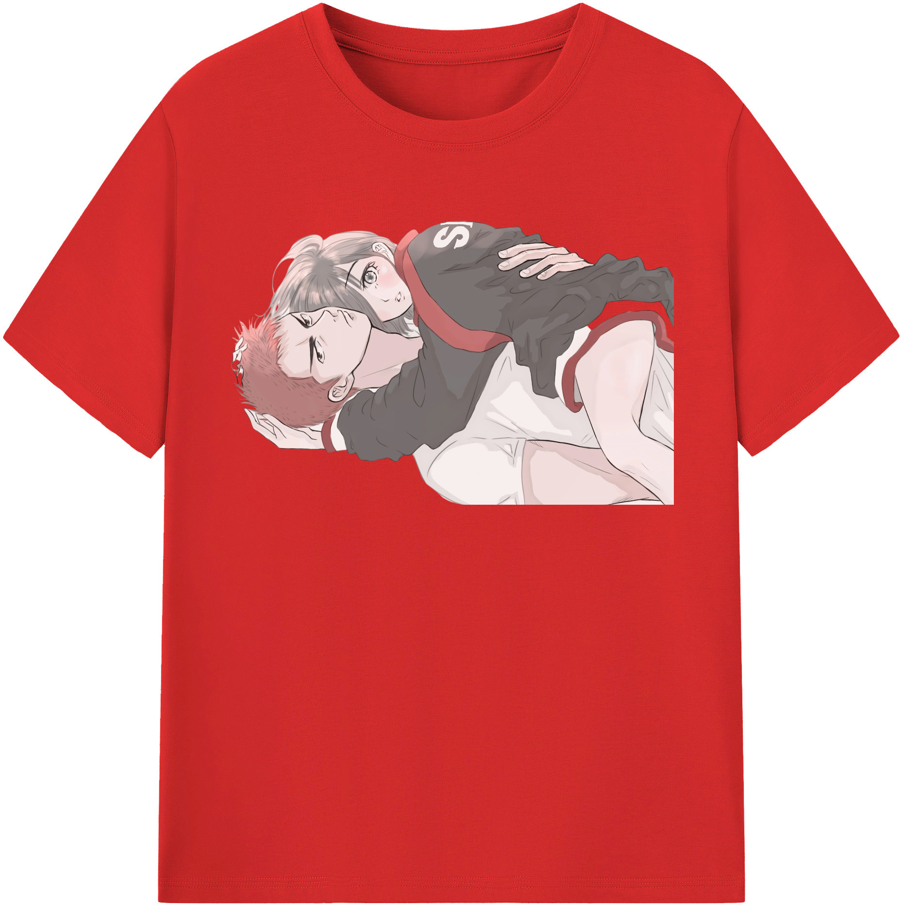 SLAM DUNK／スラムダンク 綿100％半袖Tシャツ（フロントプリント）