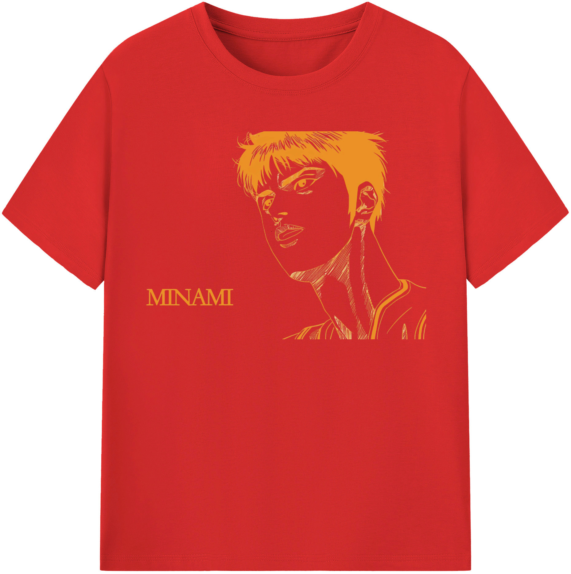 SLAM DUNK／スラムダンク 綿100％半袖Tシャツ（フロントプリント）