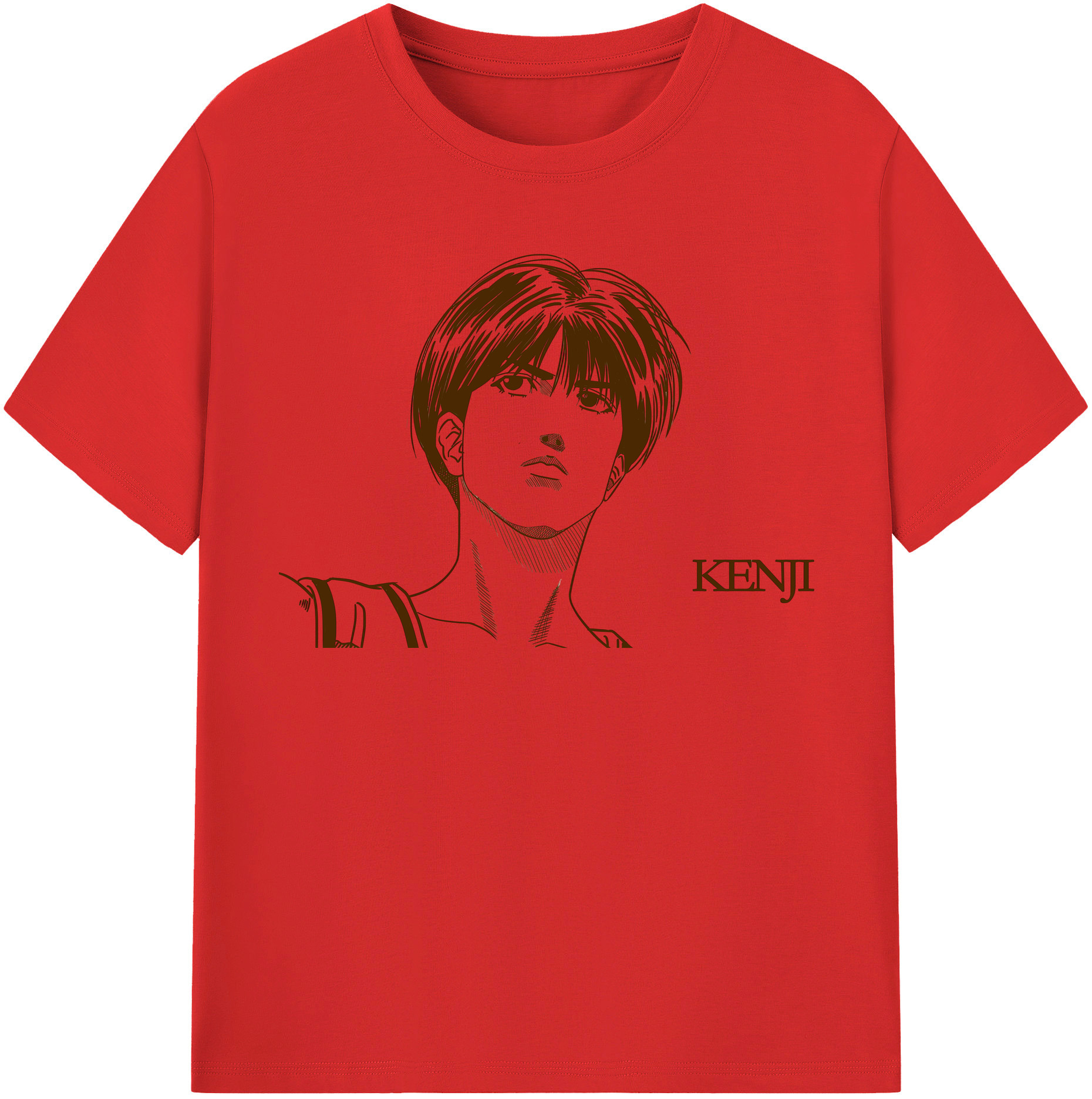 SLAM DUNK／スラムダンク 綿100％半袖Tシャツ（フロントプリント）