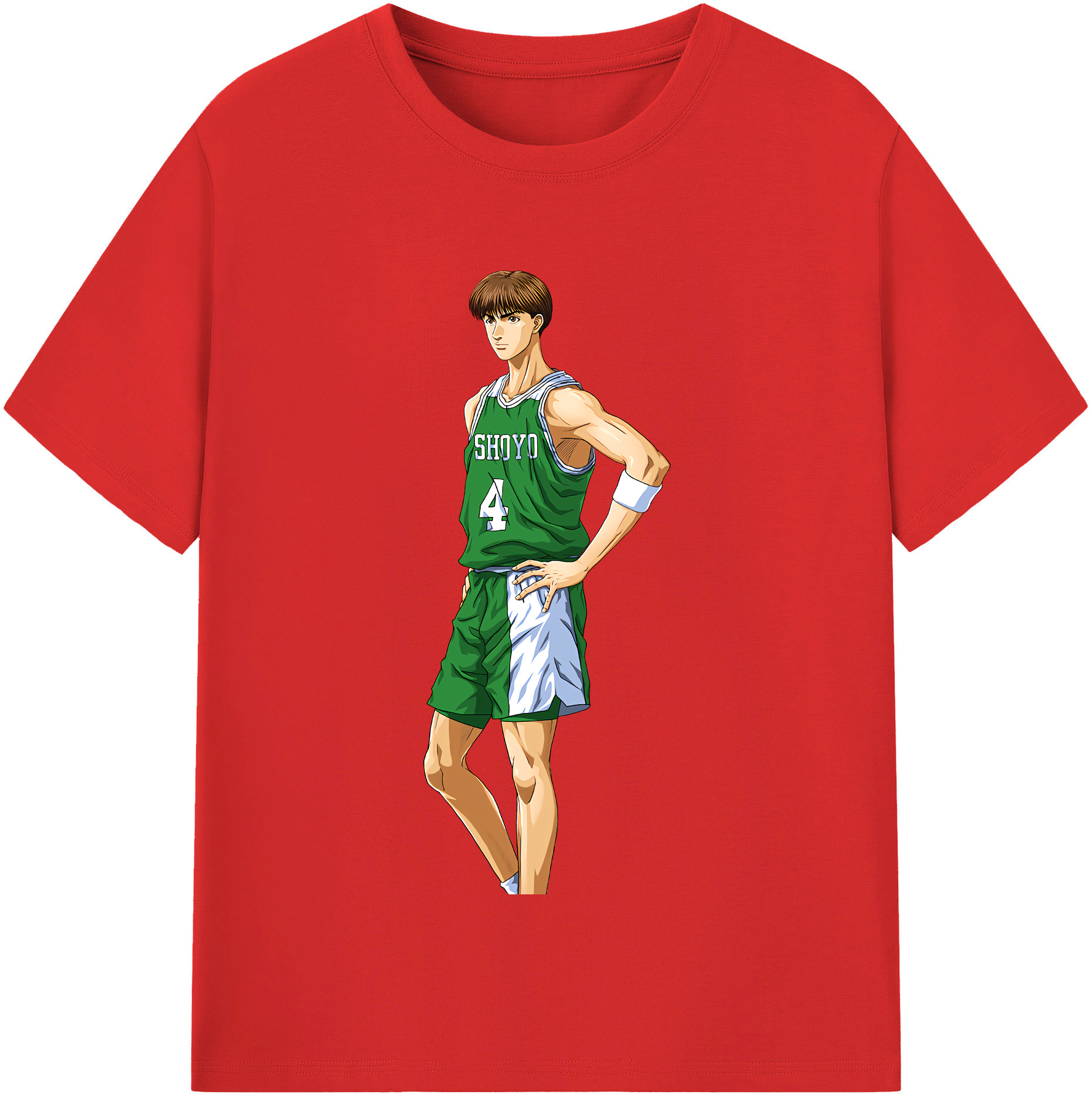 SLAM DUNK／スラムダンク 綿100％半袖Tシャツ（フロントプリント）