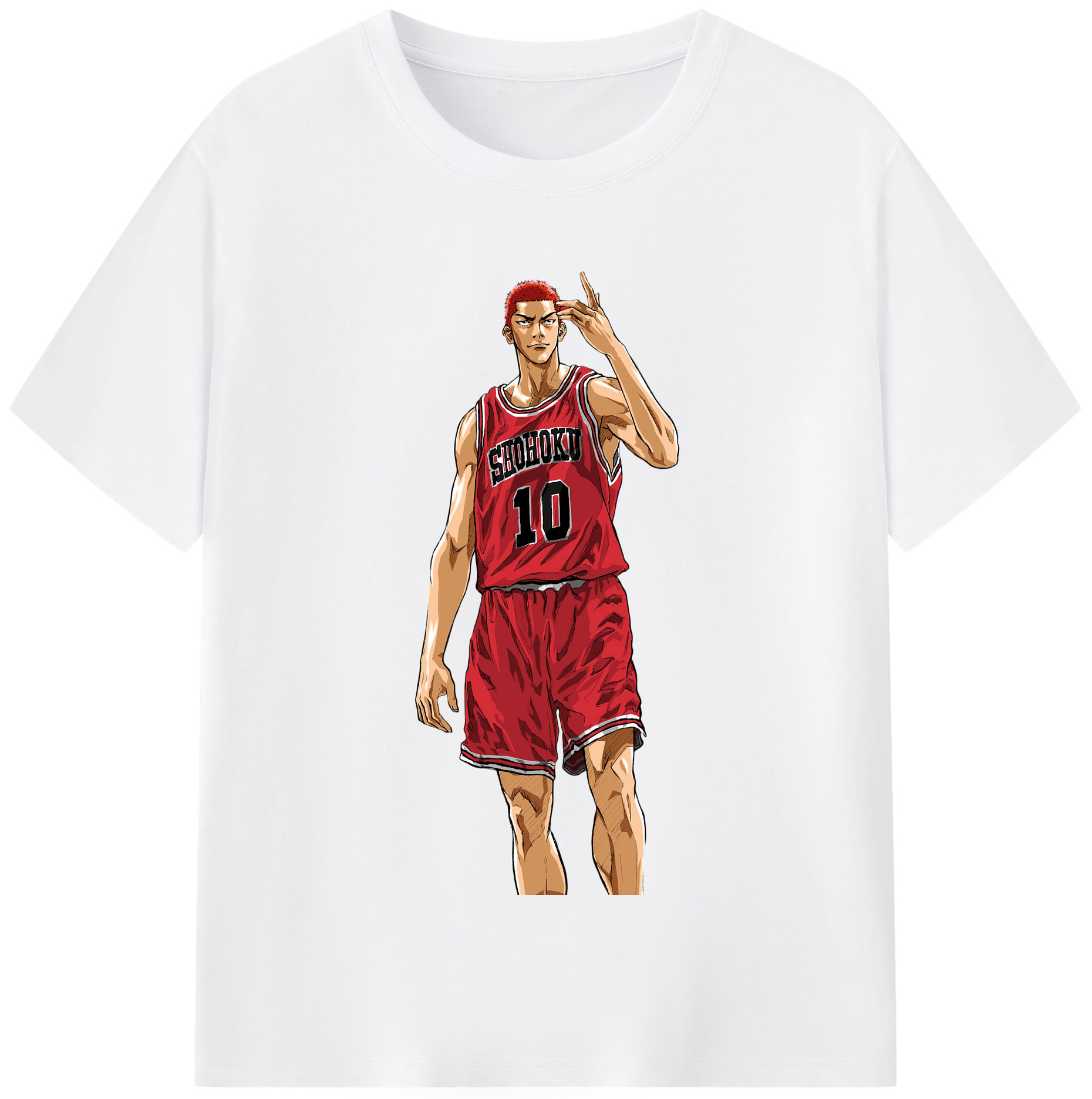 SLAM DUNK／スラムダンク 綿100％半袖Tシャツ（フロントプリント）