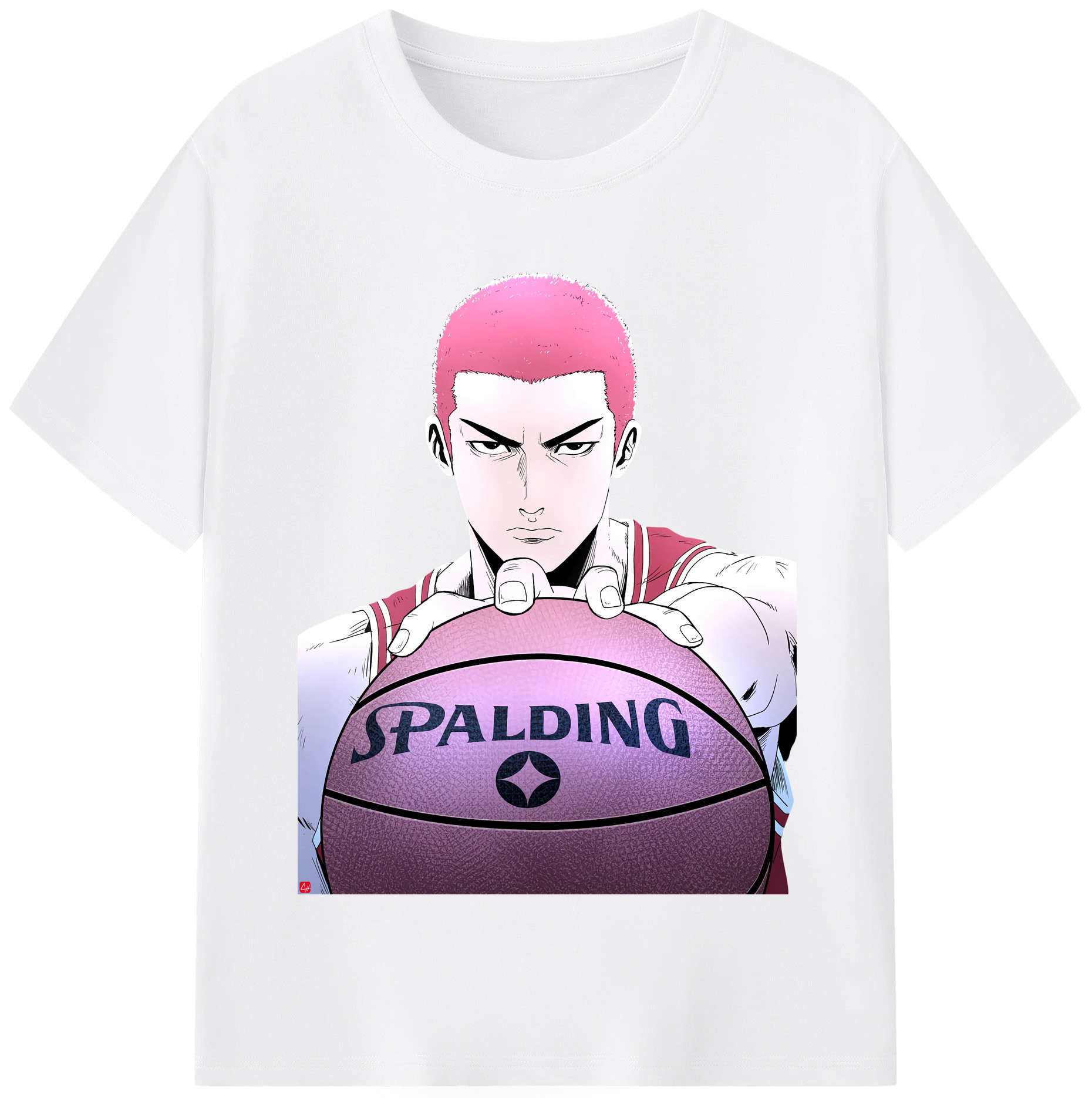 SLAM DUNK／スラムダンク 綿100％半袖Tシャツ（フロントプリント）