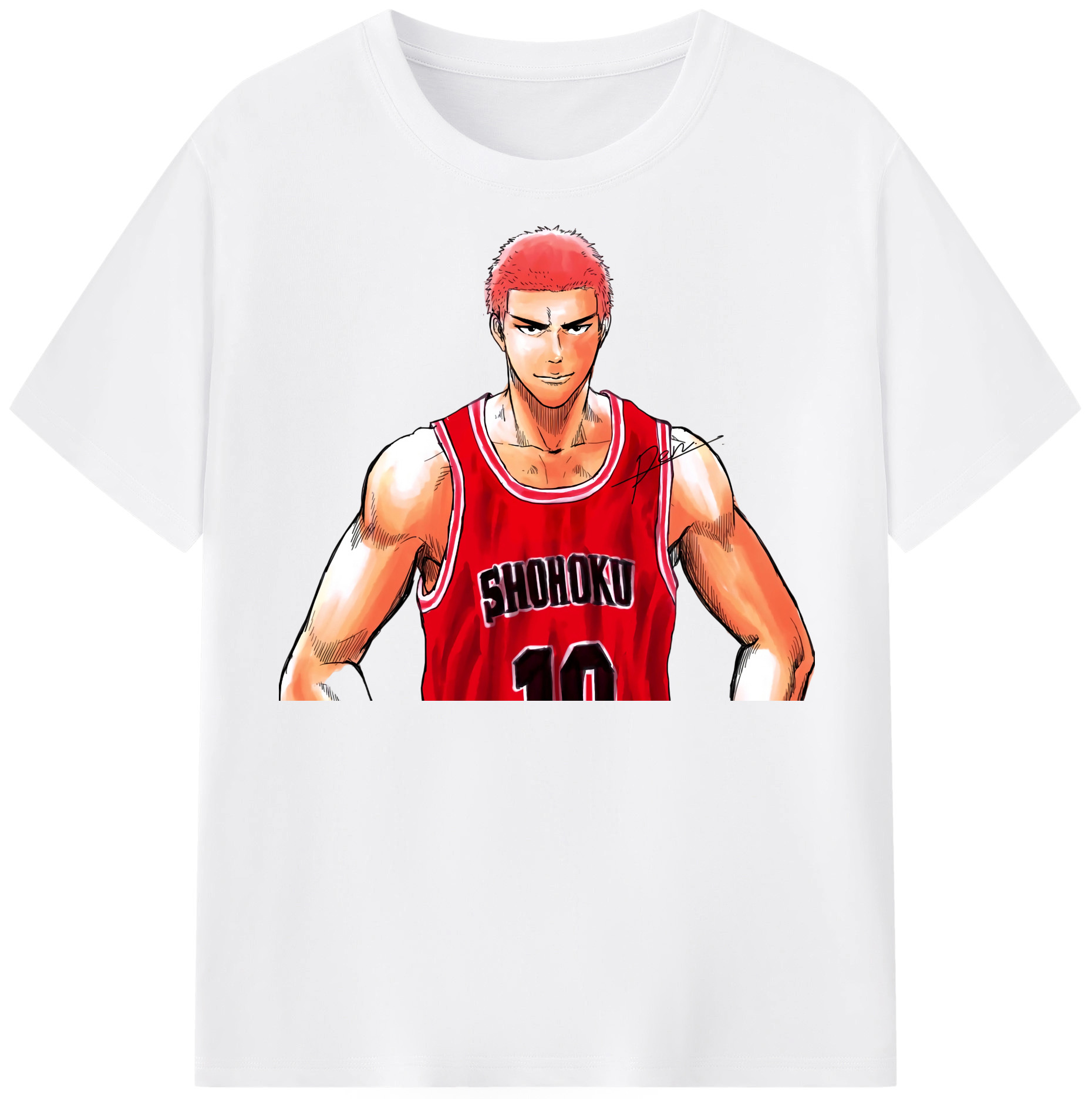 SLAM DUNK／スラムダンク 綿100％半袖Tシャツ（フロントプリント）
