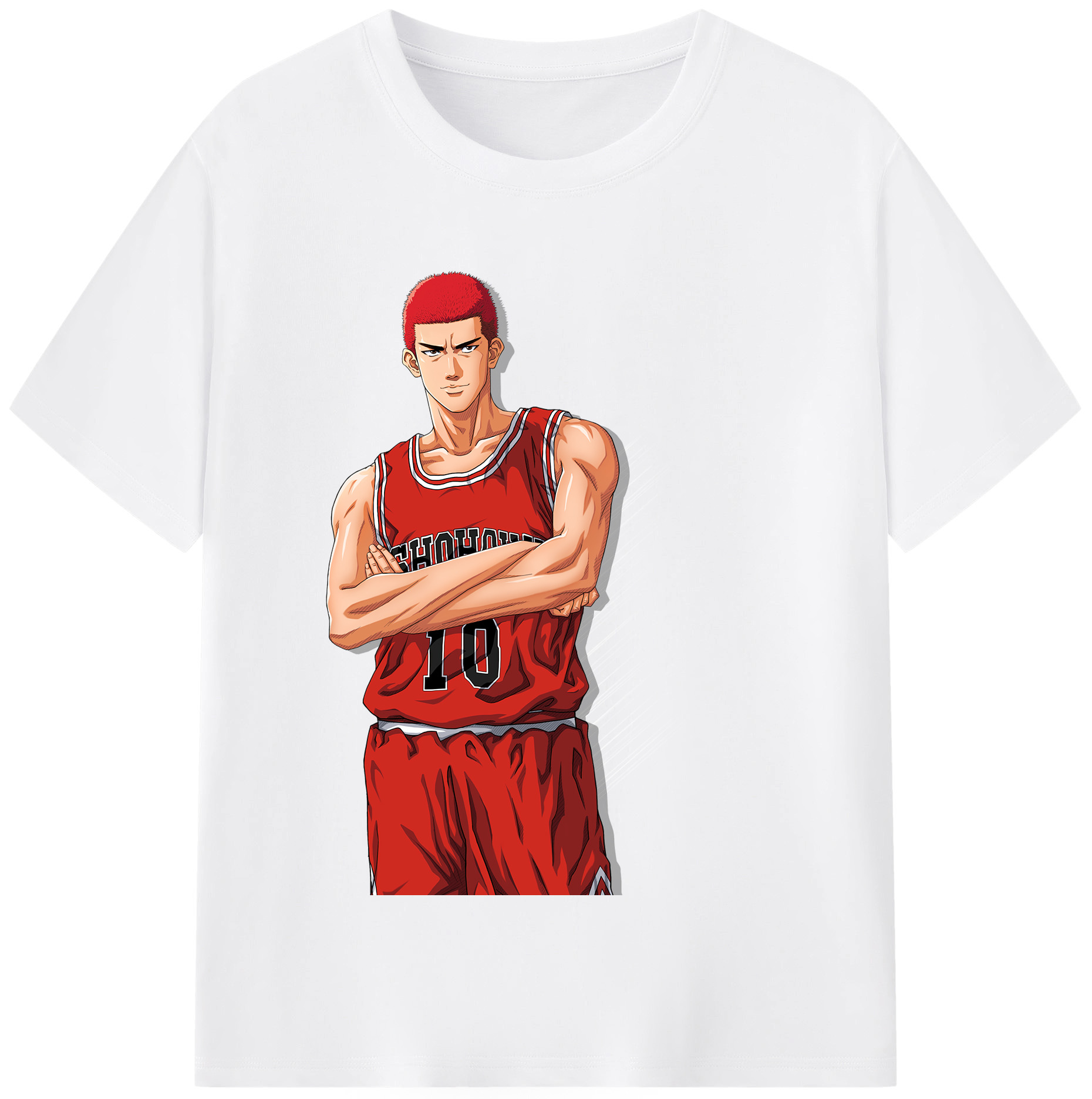 SLAM DUNK／スラムダンク 綿100％半袖Tシャツ（フロントプリント）