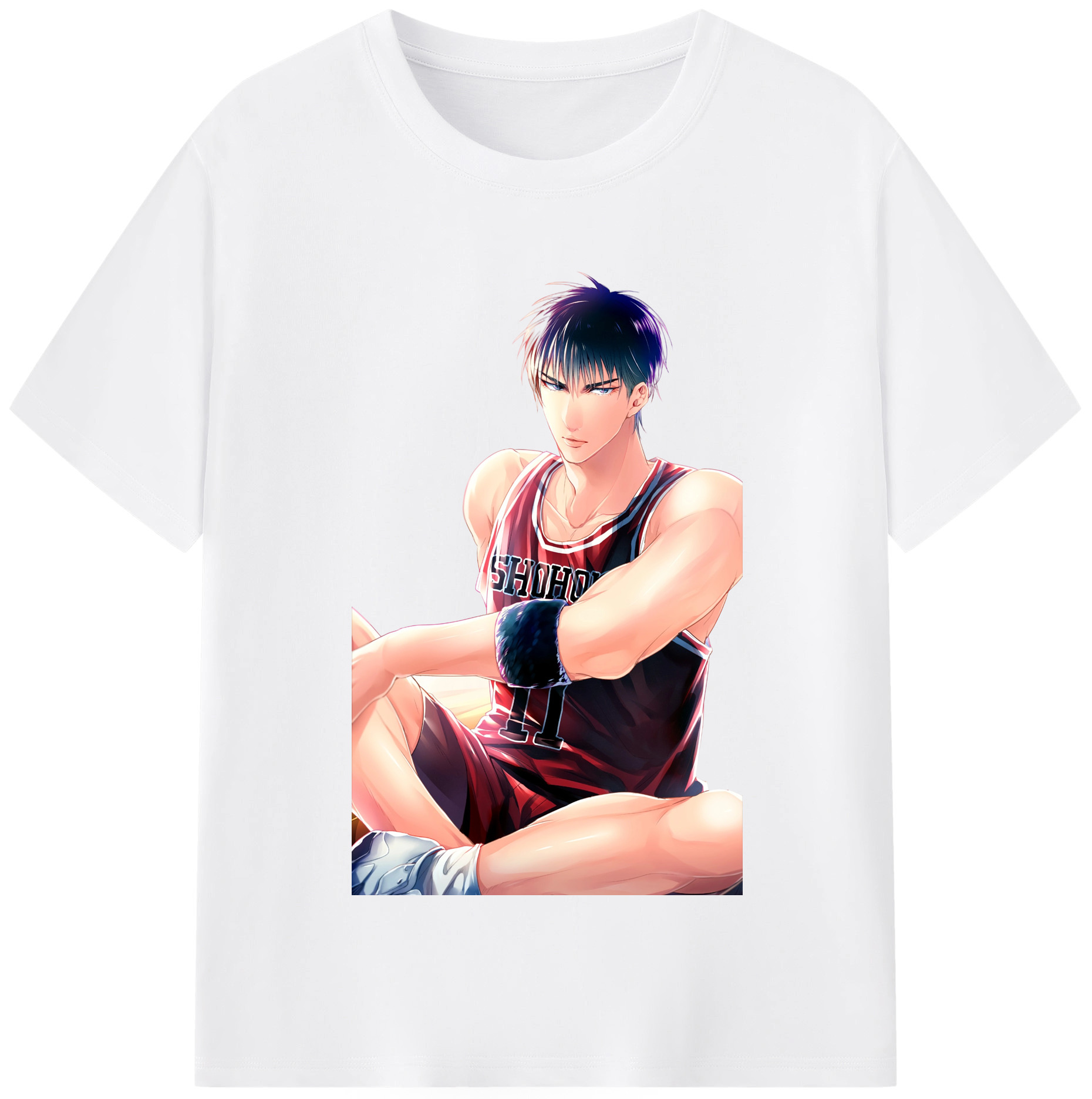 SLAM DUNK／スラムダンク 綿100％半袖Tシャツ（フロントプリント）