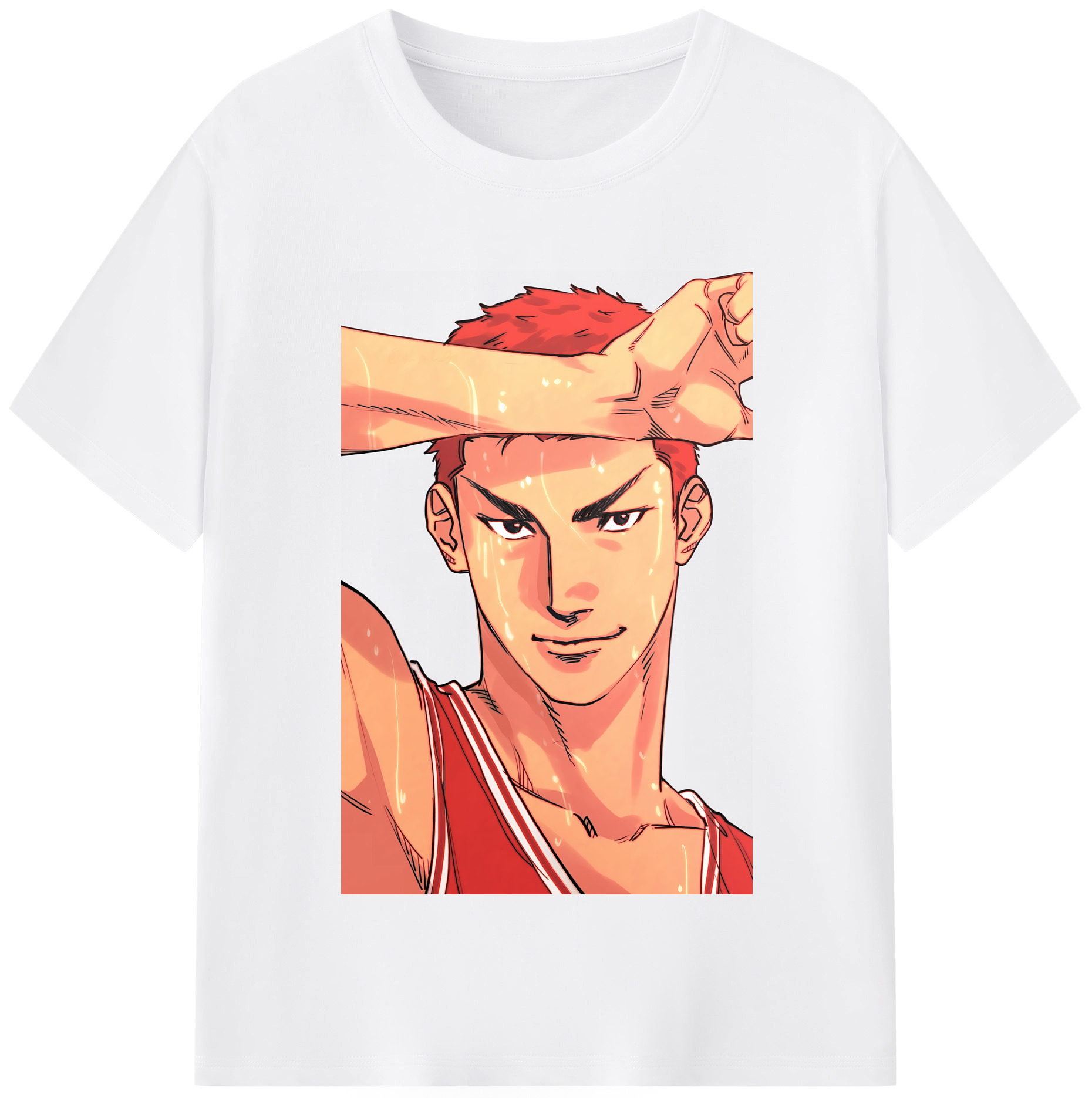 SLAM DUNK／スラムダンク 綿100％半袖Tシャツ（フロントプリント）