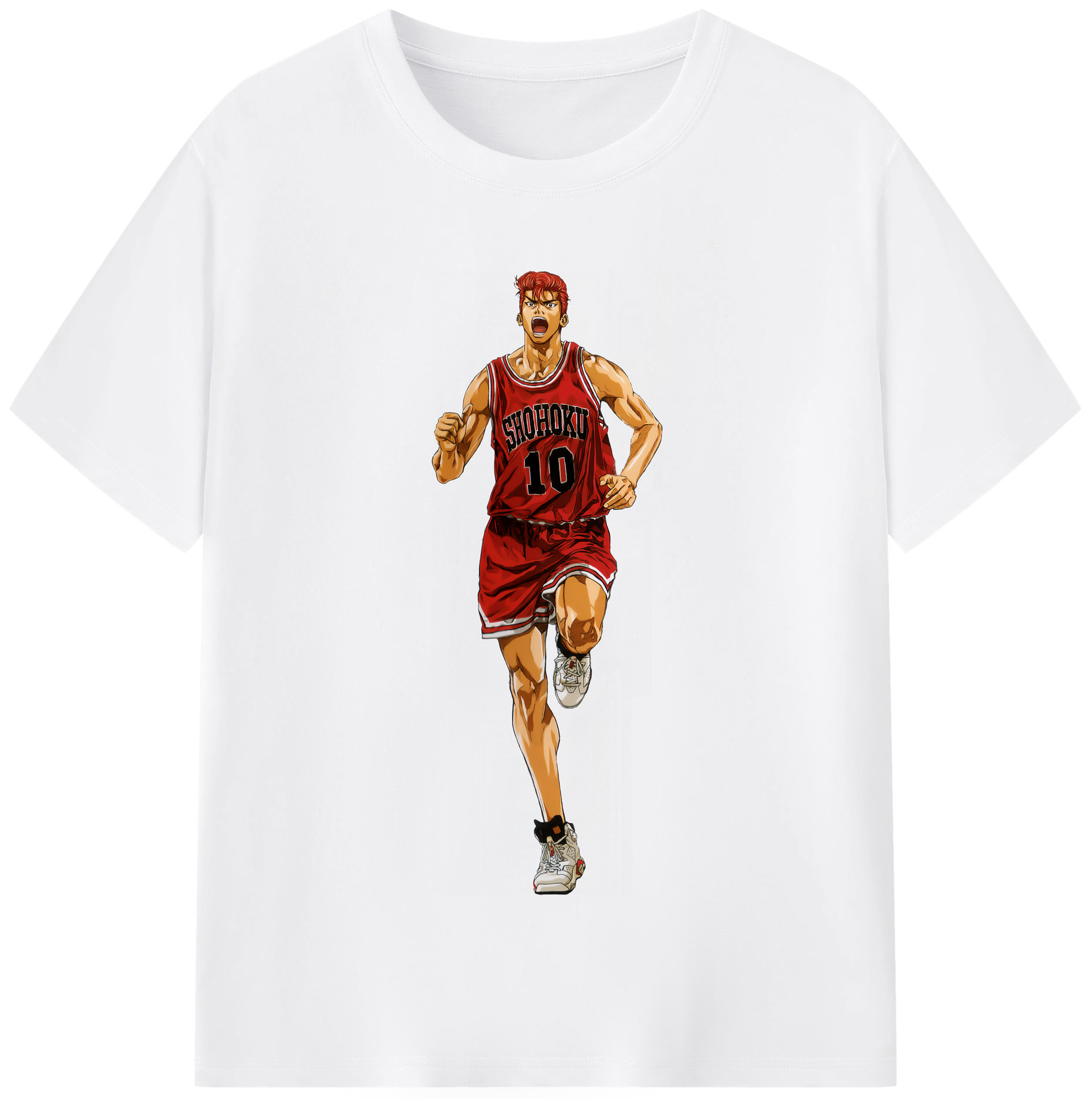 SLAM DUNK／スラムダンク 綿100％半袖Tシャツ（フロントプリント）