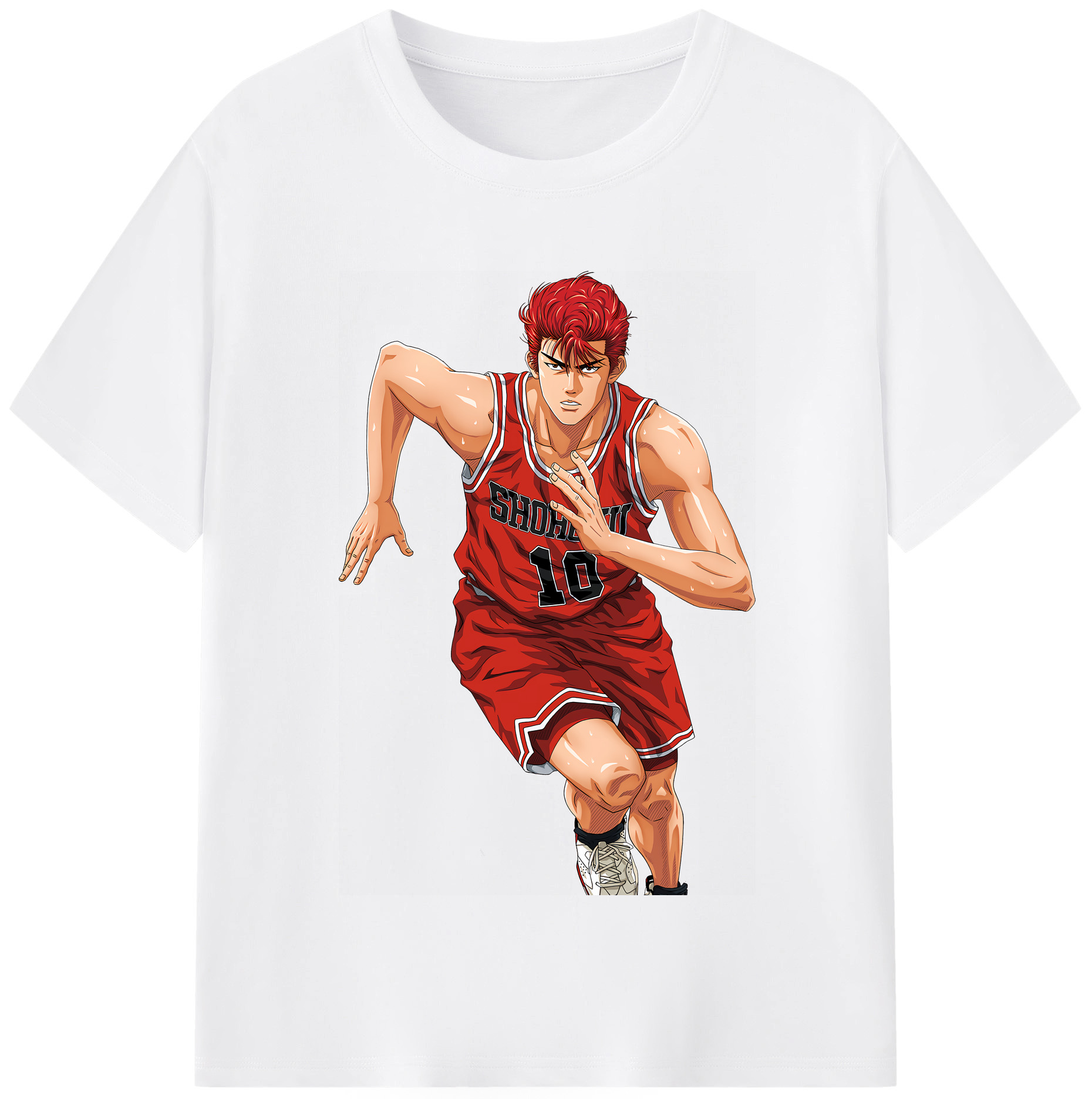 SLAM DUNK／スラムダンク 綿100％半袖Tシャツ（フロントプリント）