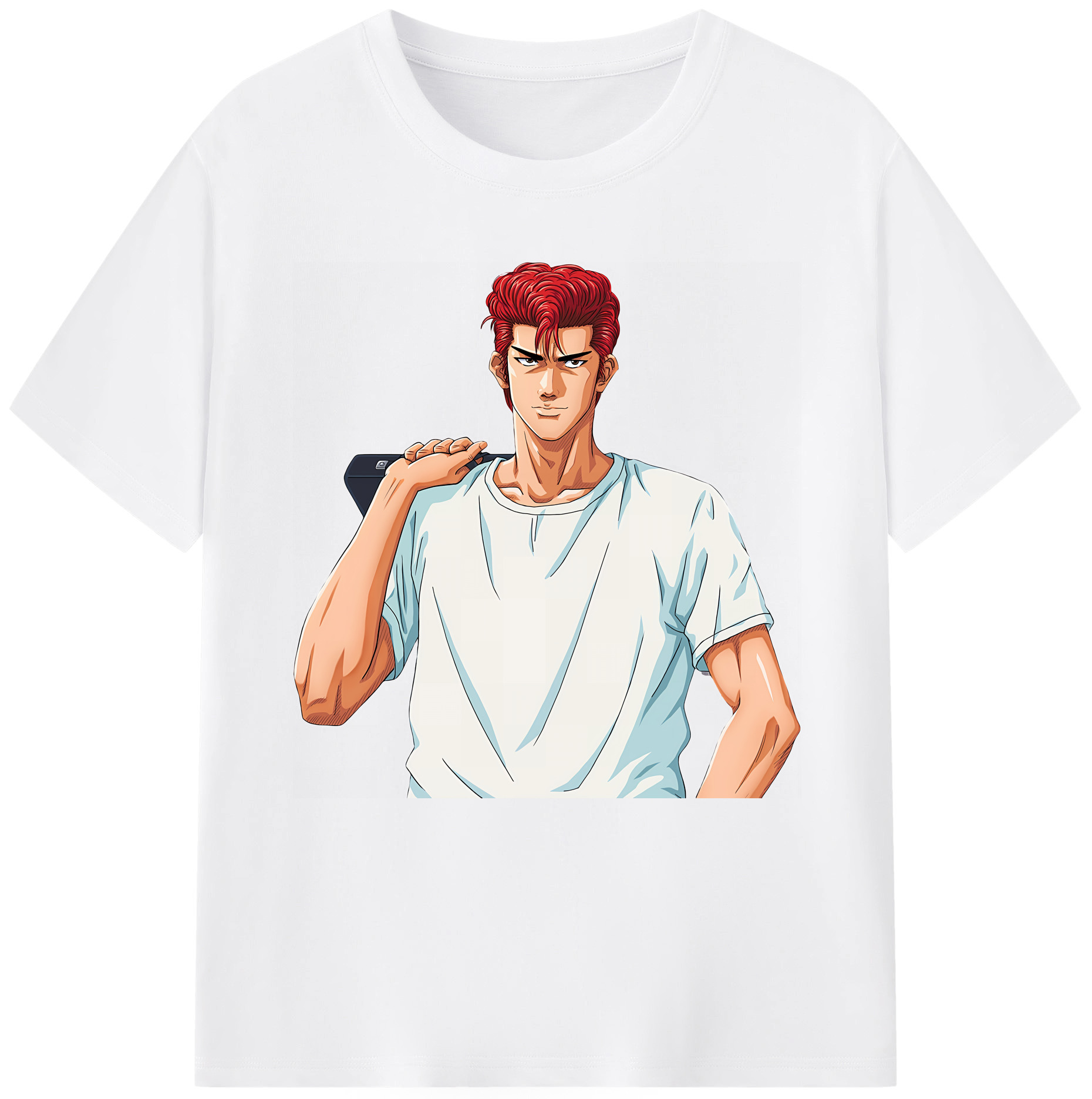 SLAM DUNK／スラムダンク 綿100％半袖Tシャツ（フロントプリント）