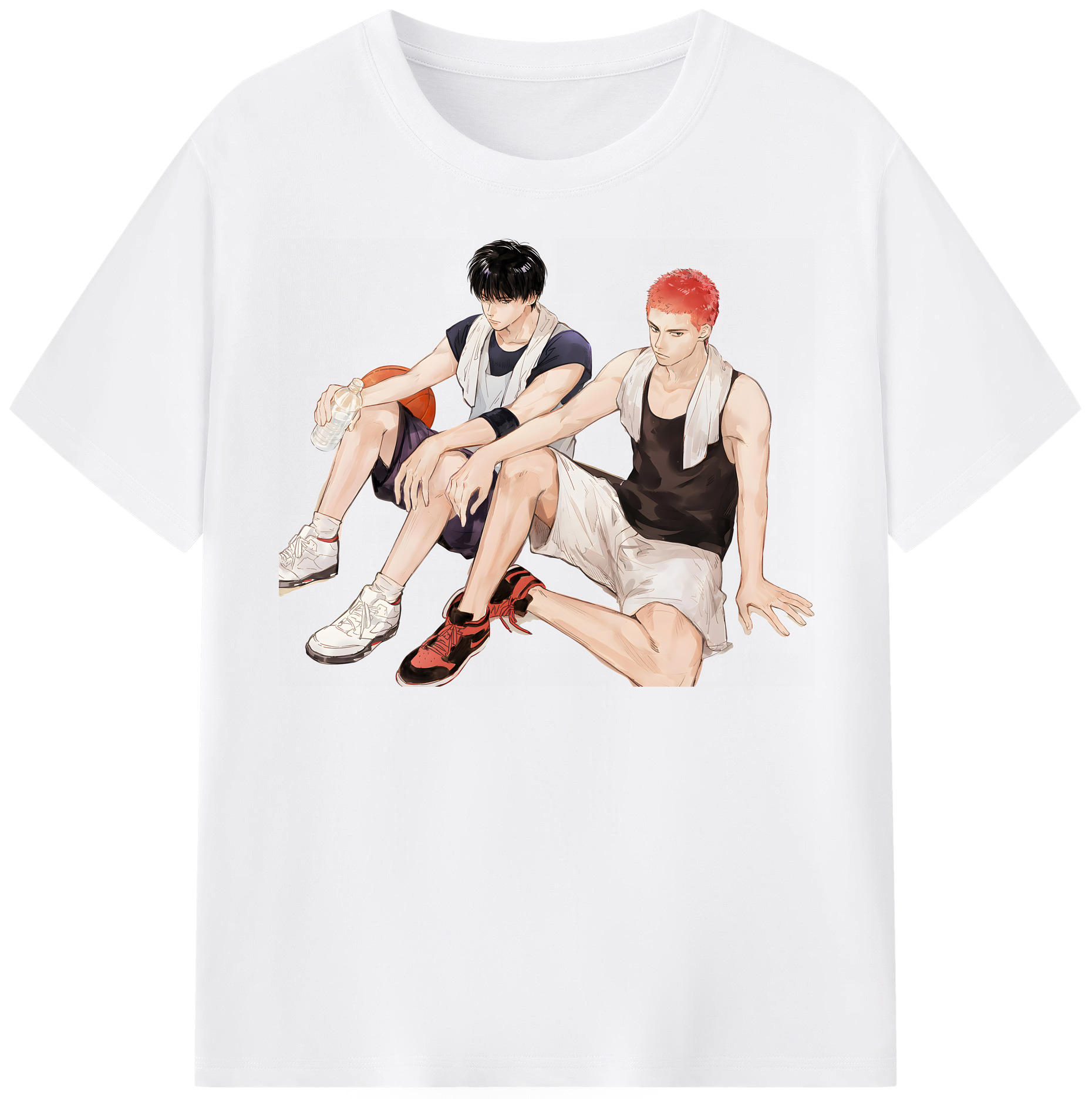 SLAM DUNK／スラムダンク 綿100％半袖Tシャツ（フロントプリント）