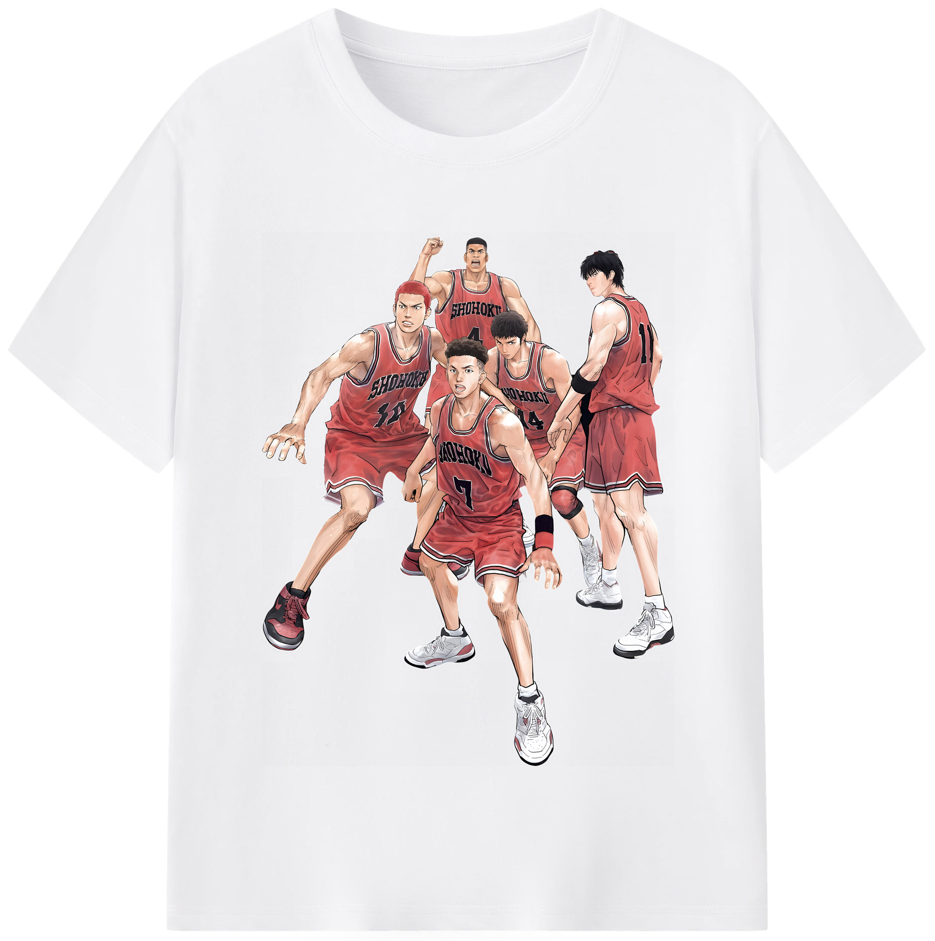 （画像用） SLAM DUNK／スラムダンク 綿100％半袖Tシャツ（フロントプリント）