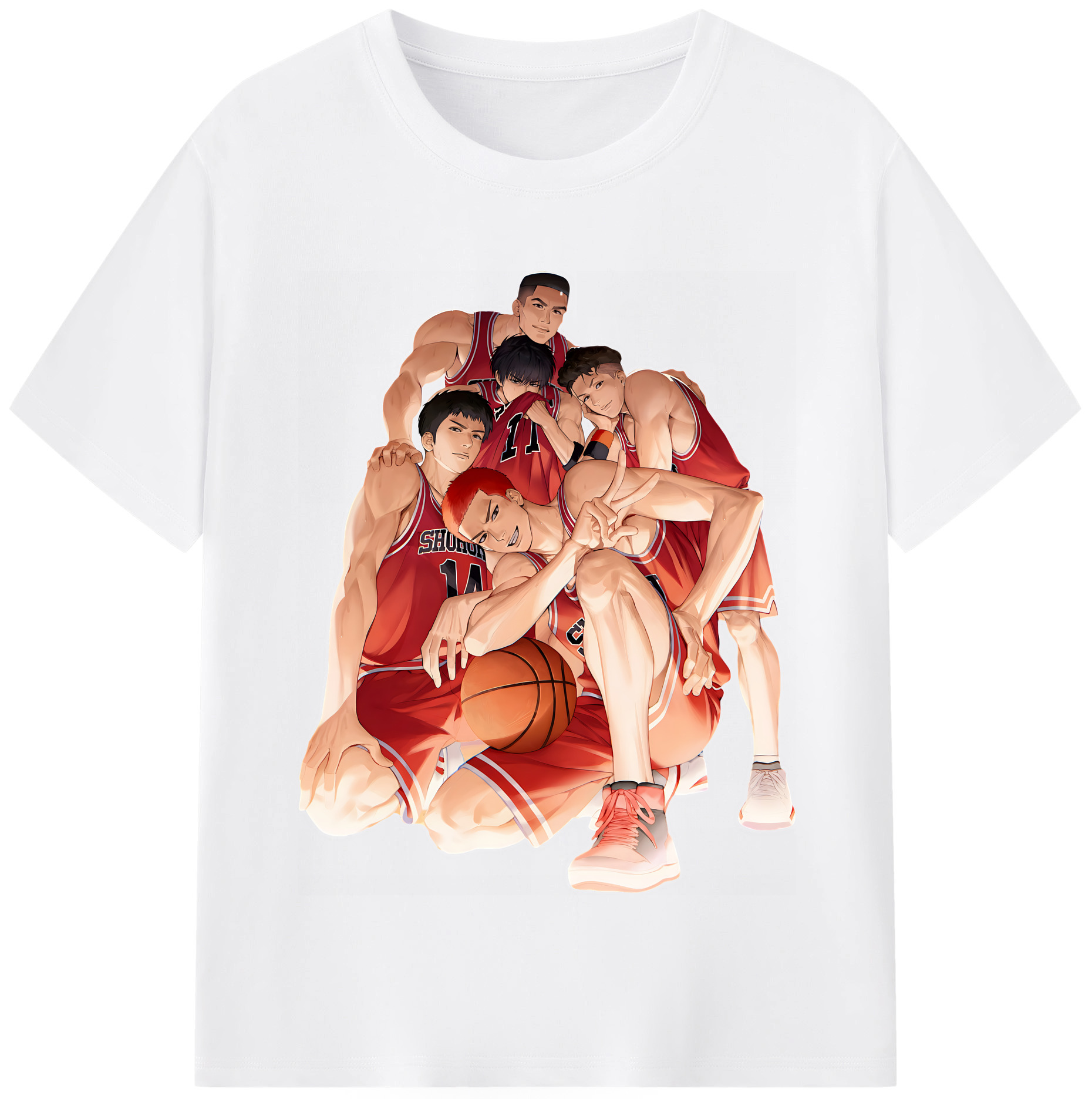 （画像用） SLAM DUNK／スラムダンク 綿100％半袖Tシャツ（フロントプリント）