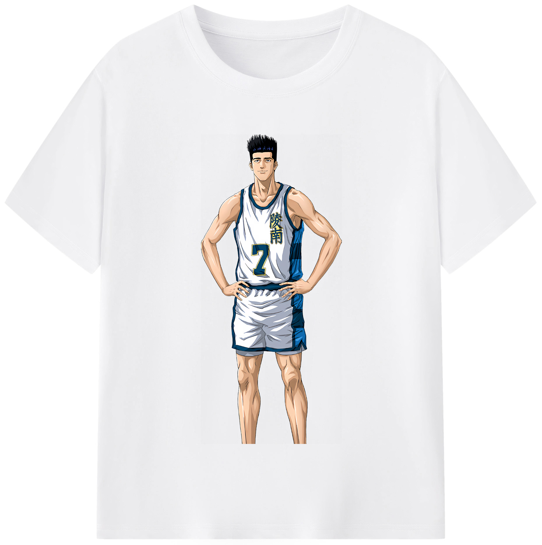 SLAM DUNK／スラムダンク 綿100％半袖Tシャツ（フロントプリント）