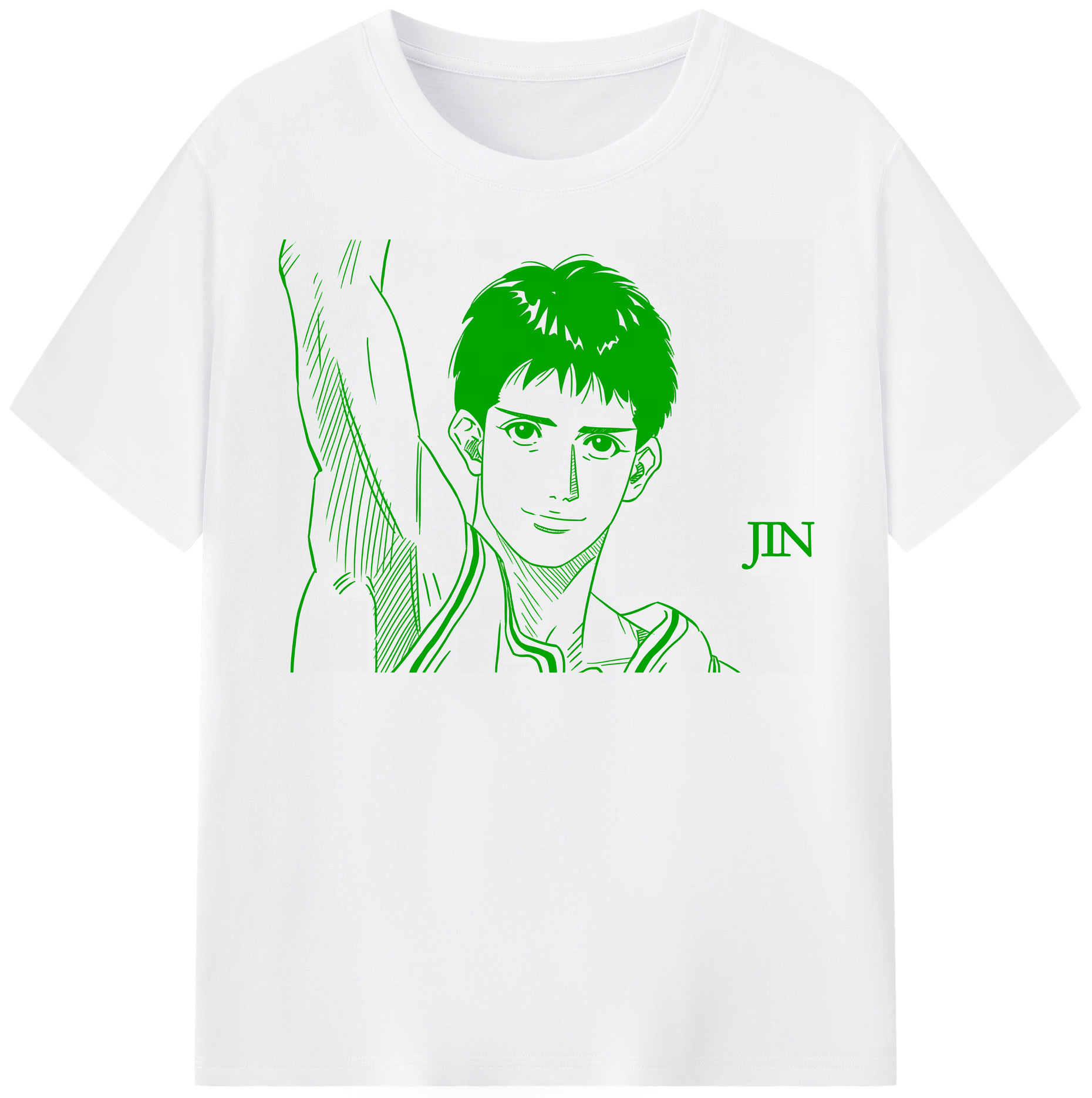 SLAM DUNK／スラムダンク 綿100％半袖Tシャツ（フロントプリント）