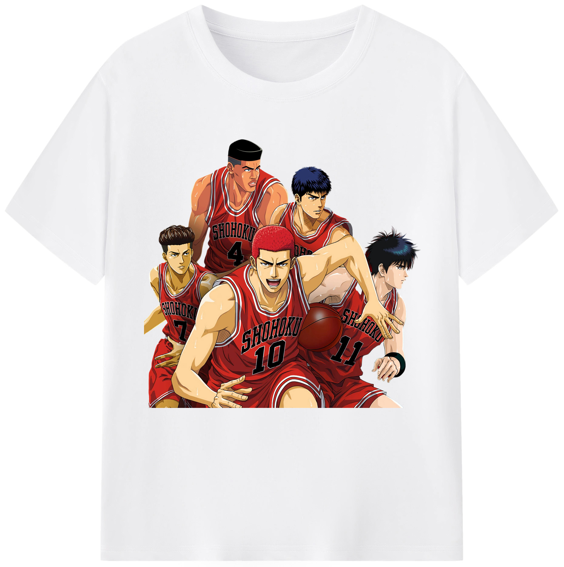 （画像用） SLAM DUNK／スラムダンク 綿100％半袖Tシャツ（フロントプリント）