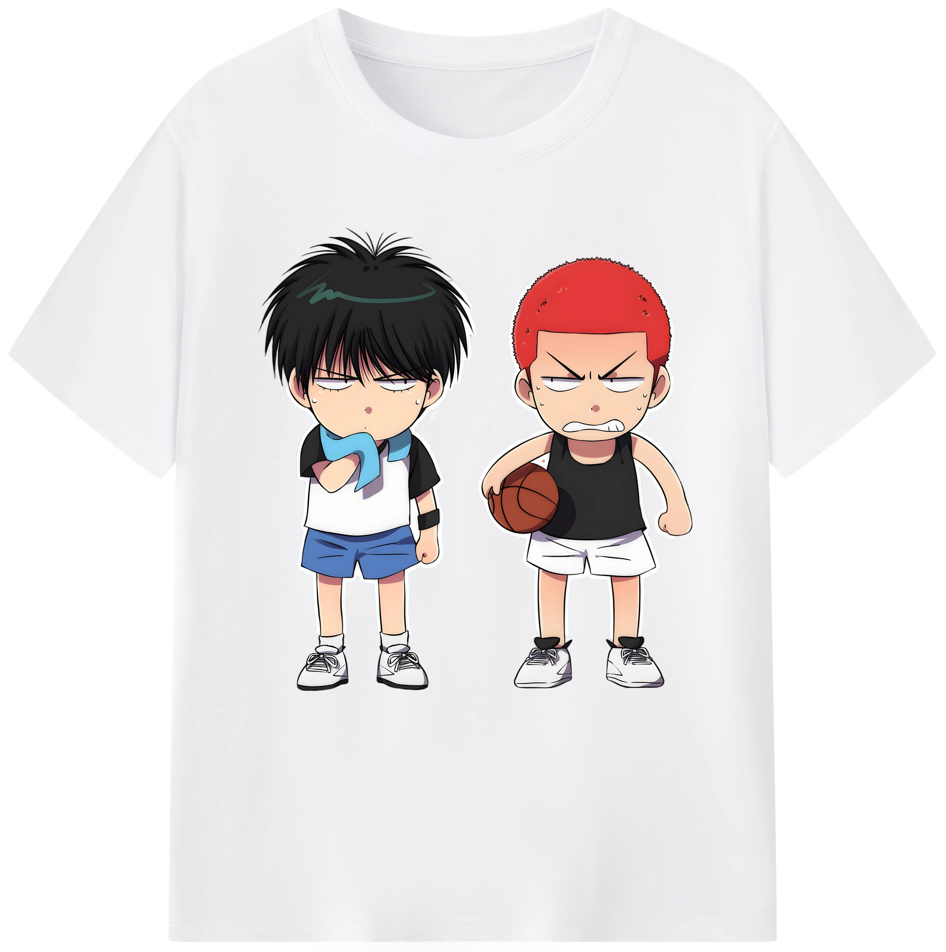 SLAM DUNK／スラムダンク 綿100％半袖Tシャツ（フロントプリント）