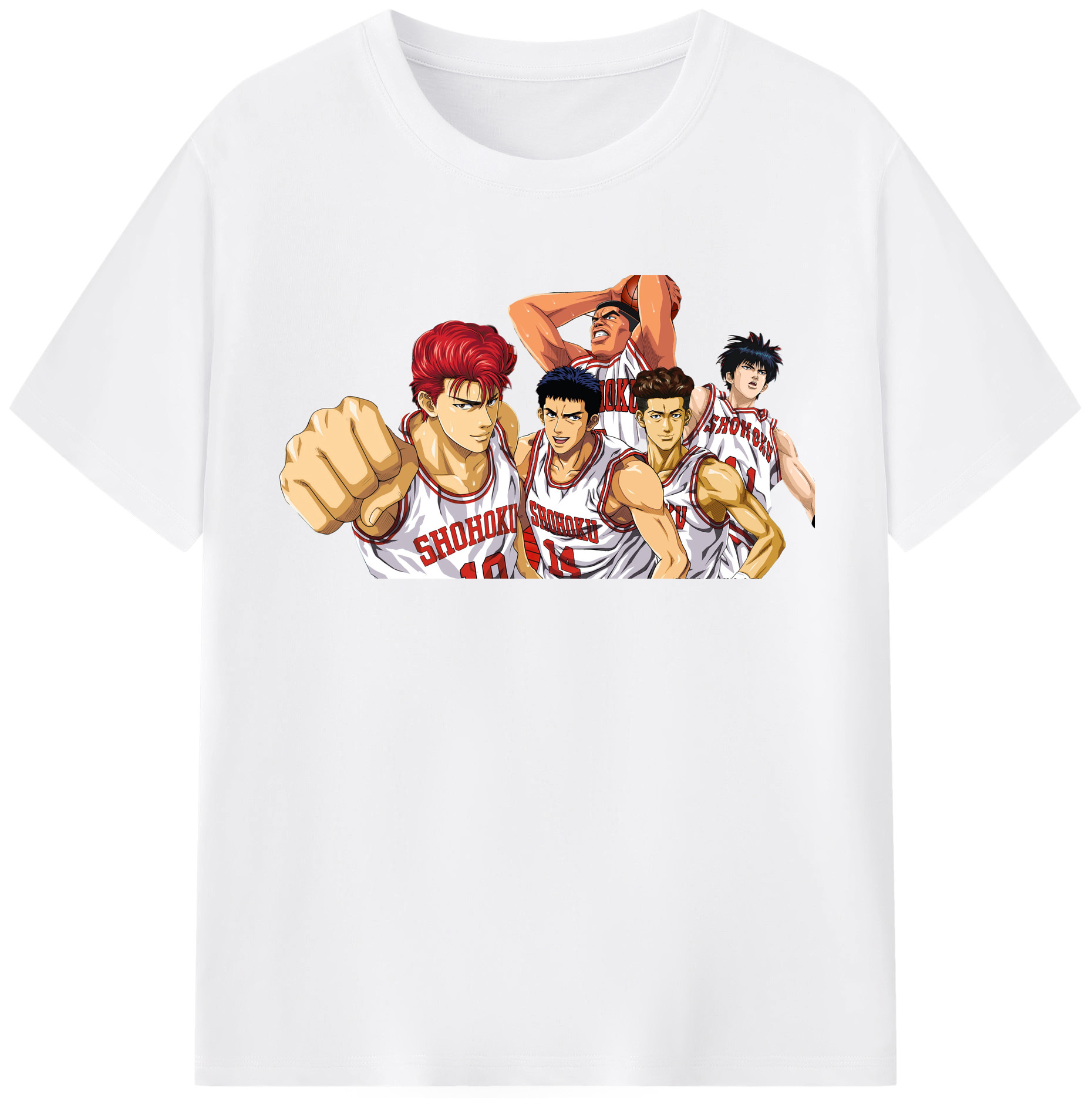 （画像用） SLAM DUNK／スラムダンク 綿100％半袖Tシャツ（フロントプリント）