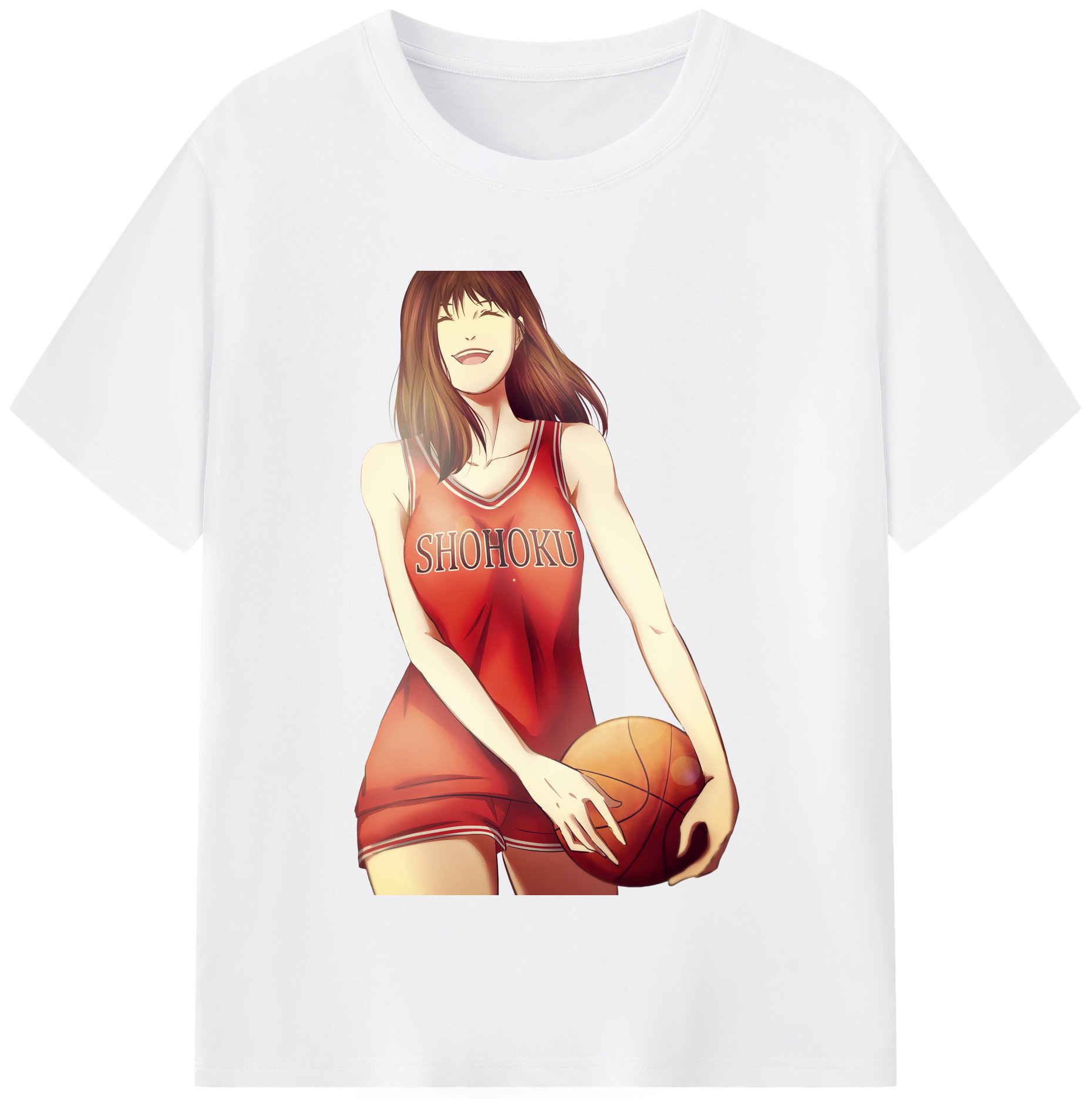 SLAM DUNK／スラムダンク 綿100％半袖Tシャツ（フロントプリント）