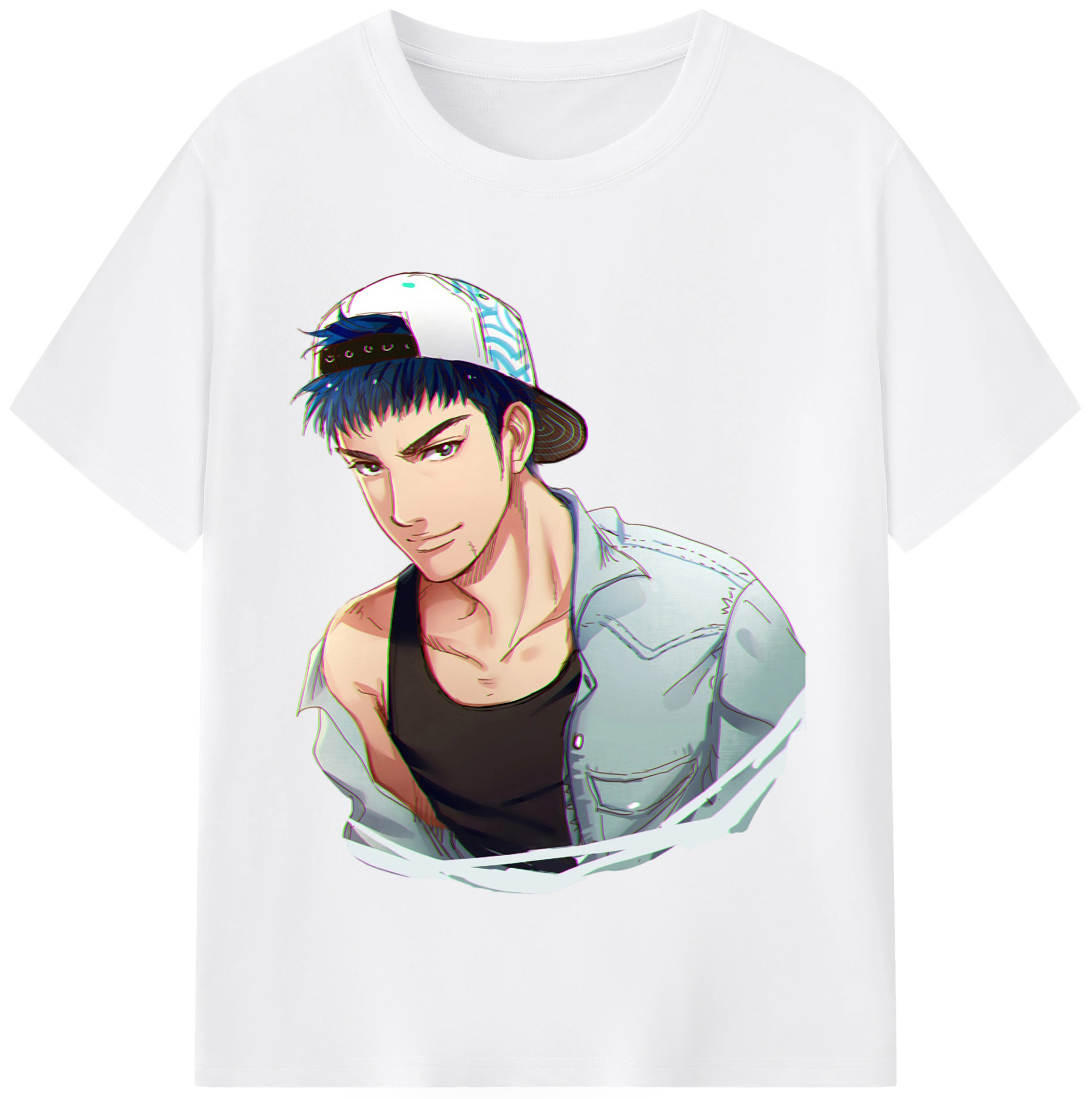 SLAM DUNK／スラムダンク 綿100％半袖Tシャツ（フロントプリント）